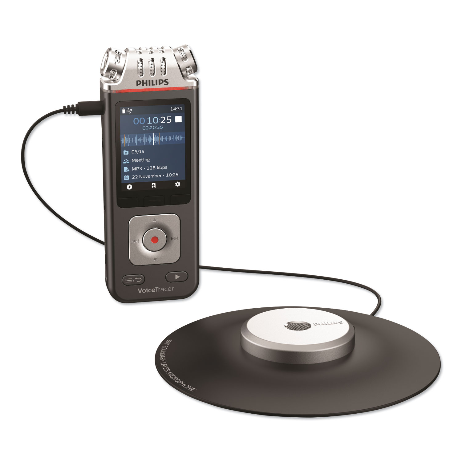  Philips DVT8110 Voice Tracer 8110 Digital Recorder, 8 GB, Black (PSPDVT8110) 