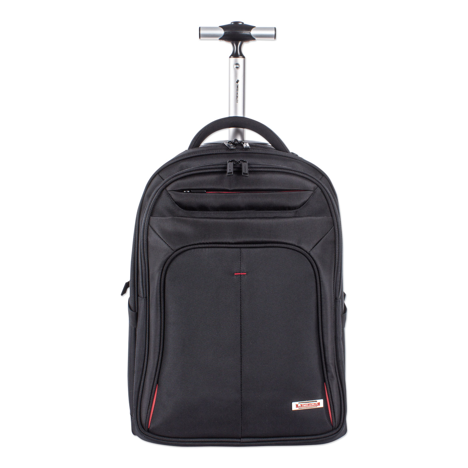  Swiss Mobility BKPW1006SMBK Purpose Overnight Backpack On Wheels, 11 x 11 x 21.5, Black (SWZBKPW1006SMBK) 