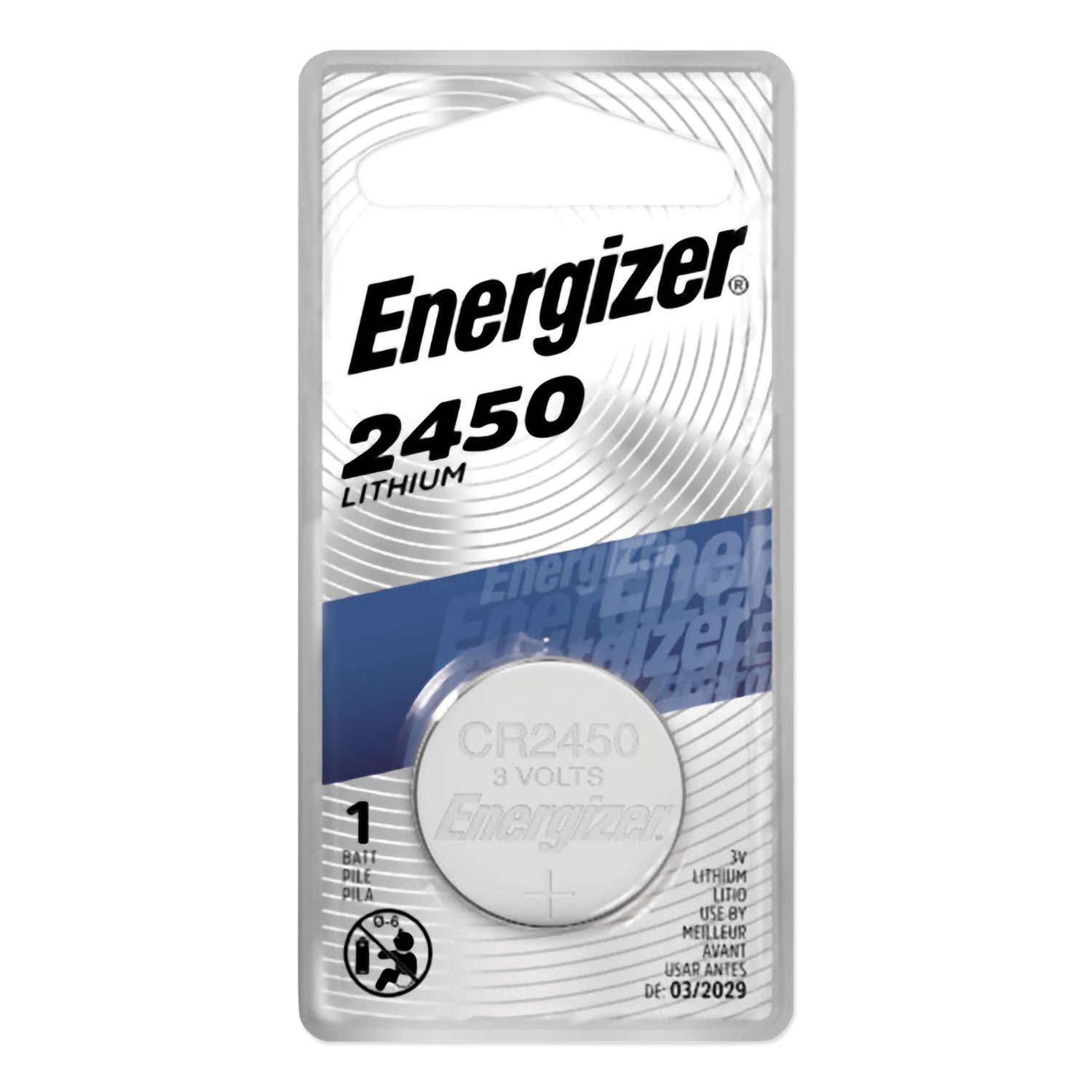  Energizer ECR2450BP 2450 Lithium Coin Battery, 3V (EVEECR2450BP) 