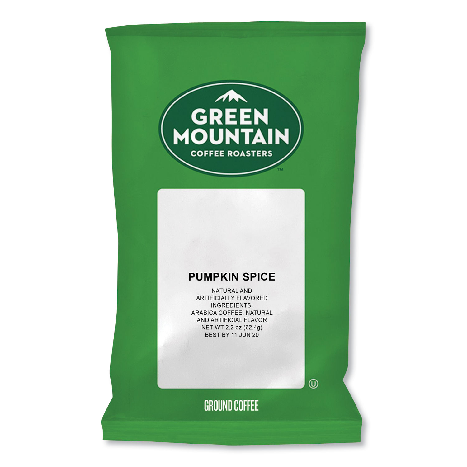  Green Mountain Coffee 4757 Pumpkin Spice Coffee Fraction Packs, 2.2 oz, 50/Carton (GMT4757) 