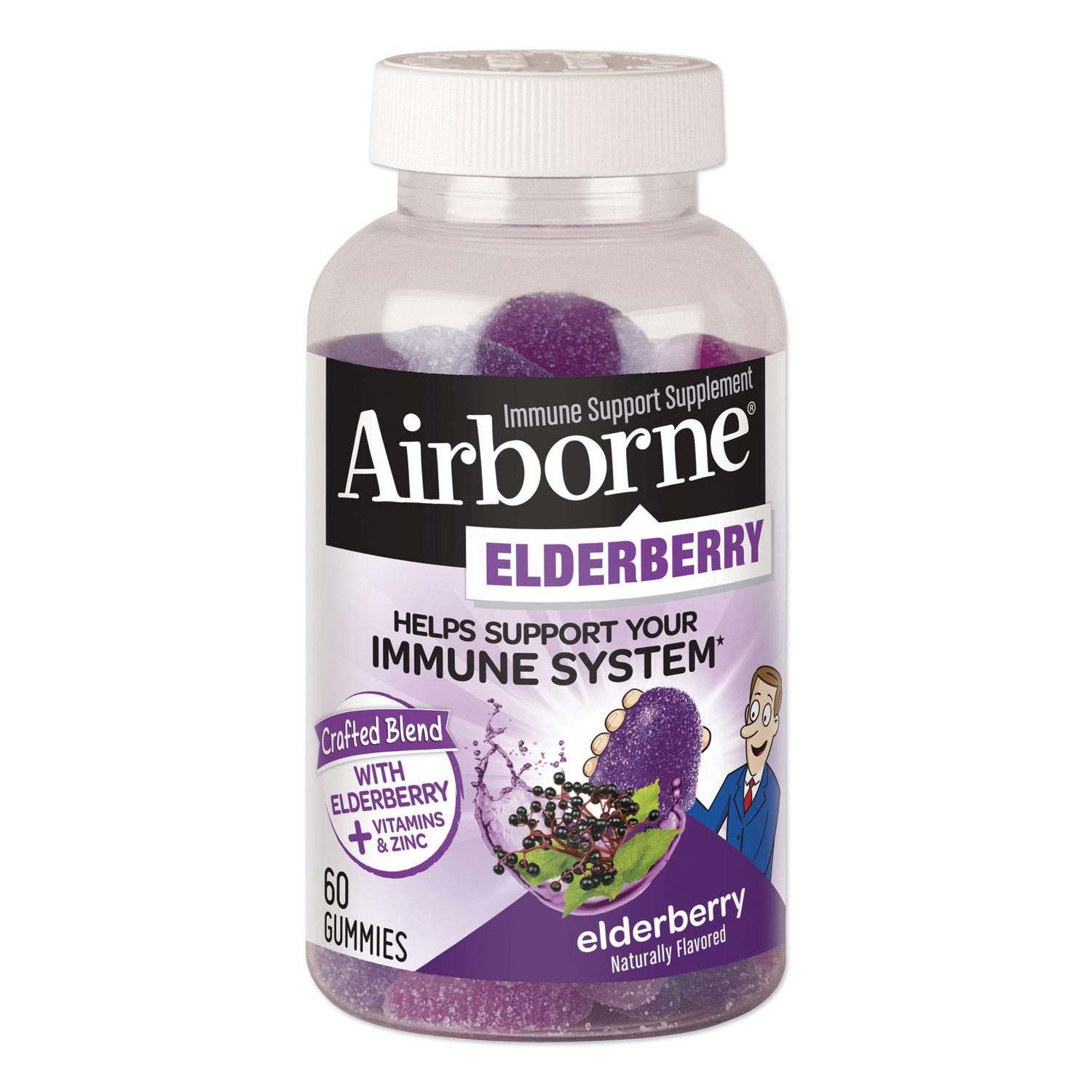 Airborne® Immune Support Gummies with Elderberry, 60/Bottle
