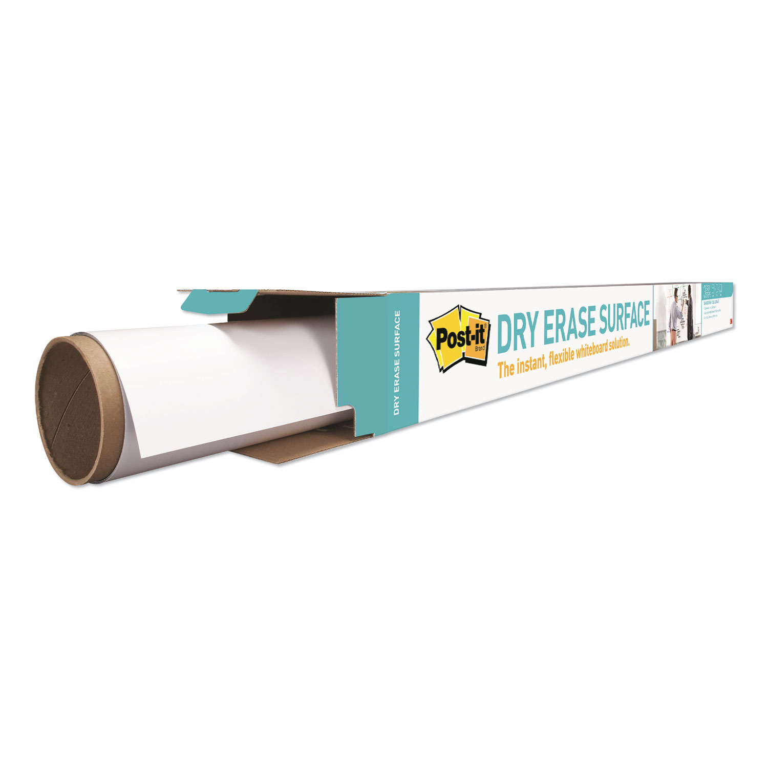  Post-it DEF6X4 Dry Erase Surface with Adhesive Backing, 72 x 48, White (MMMDEF6X4) 