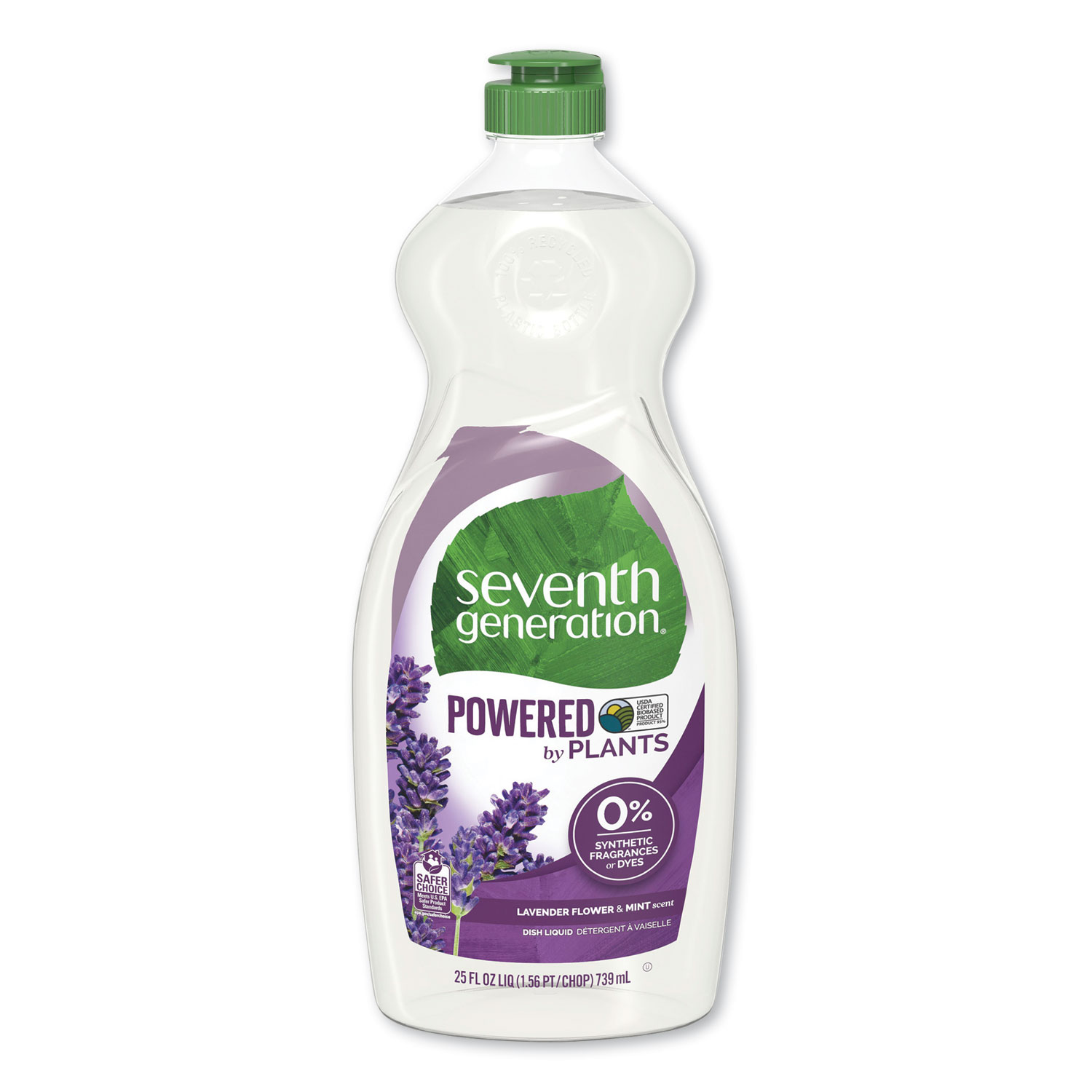  Seventh Generation 22734 Natural Dishwashing Liquid, Lavender Floral and Mint, 25 oz Bottle, 12/Carton (SEV22734CT) 