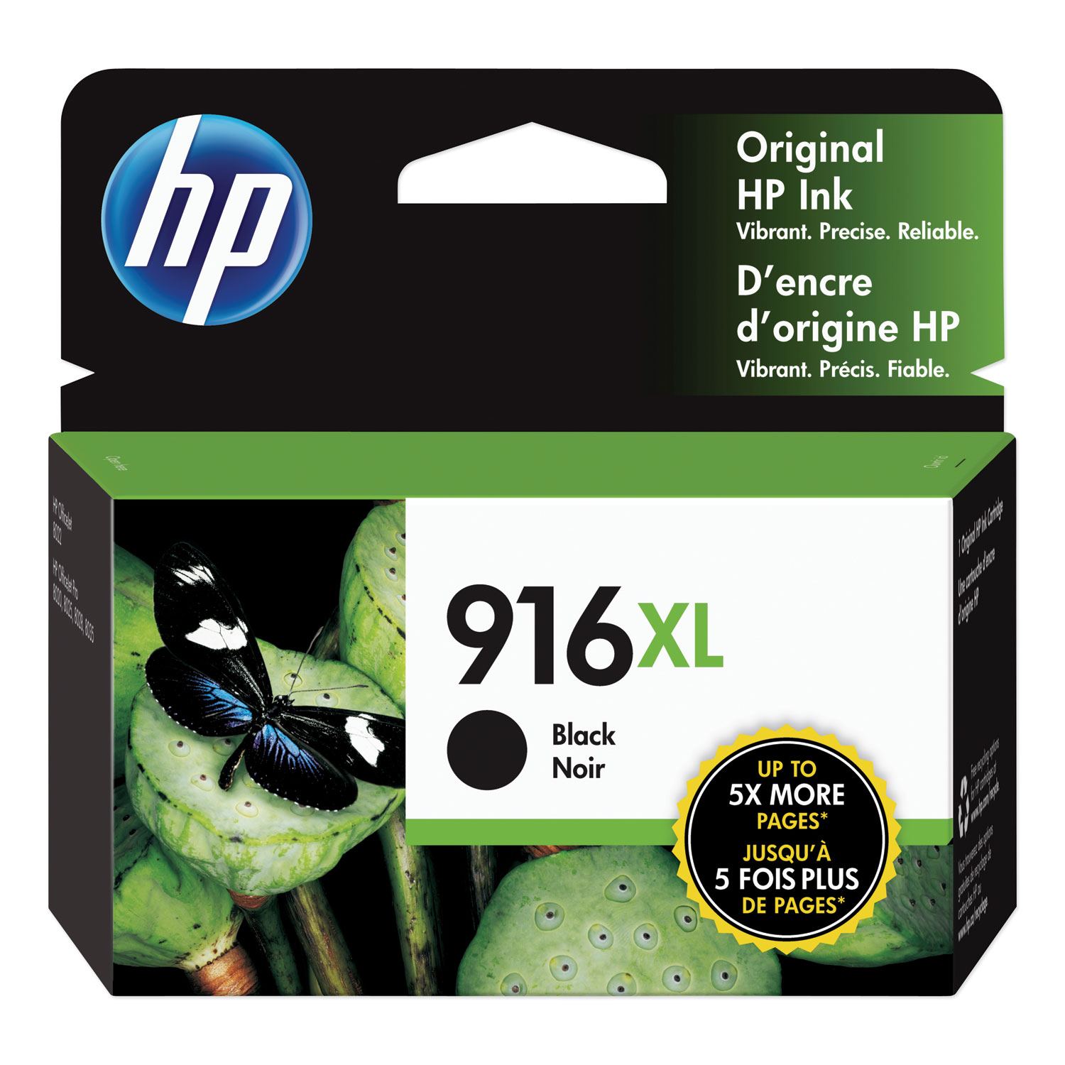  HP 3YL66AN#140 HP 916XL, (3YL66AN#140) High Yield Black Original Ink Cartridge (HEW3YL66AN) 
