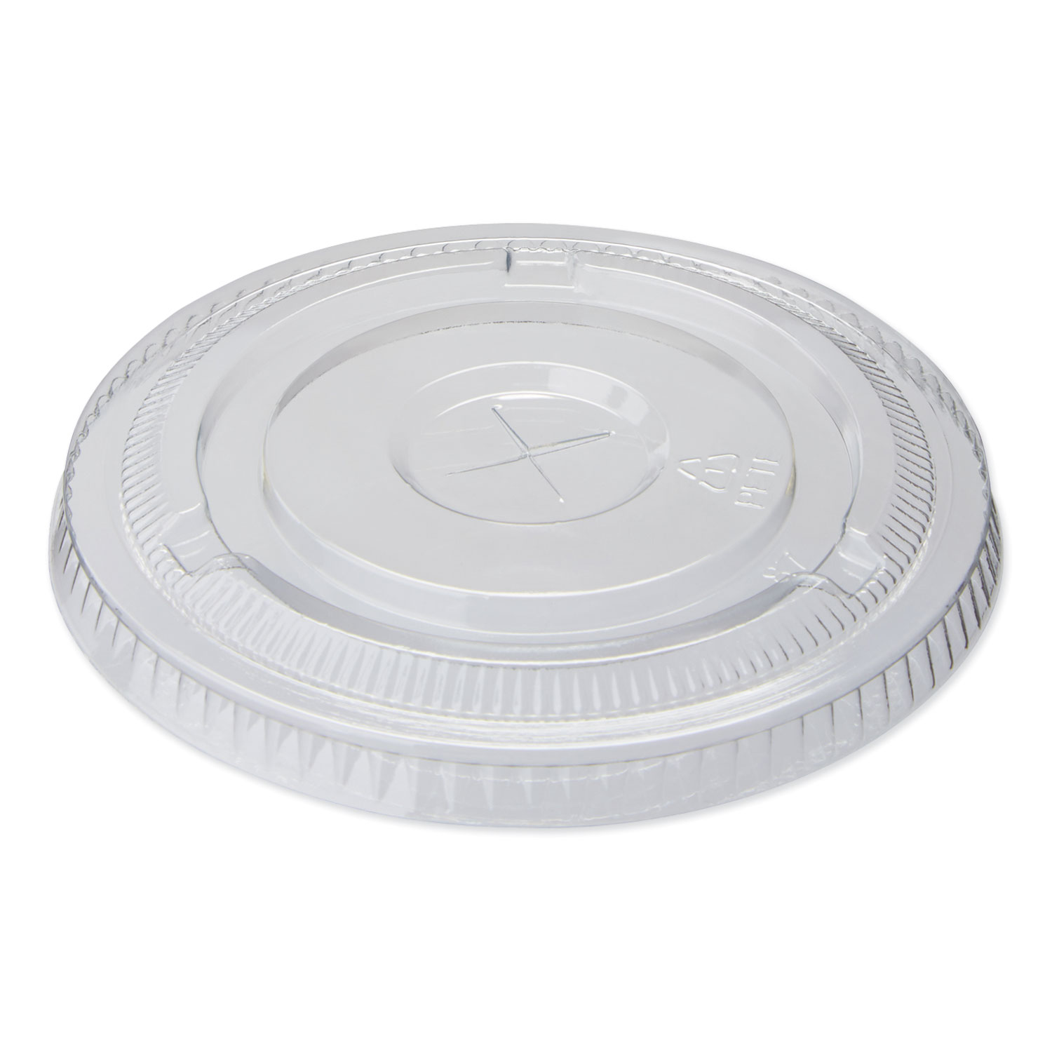  Dixie CL1424PET Cold Drink Cup Lids, Fits 16 oz Plastic Cold Cups, Clear, 100/Sleeve, 10 Sleeves/Carton (DXECL1424PET) 