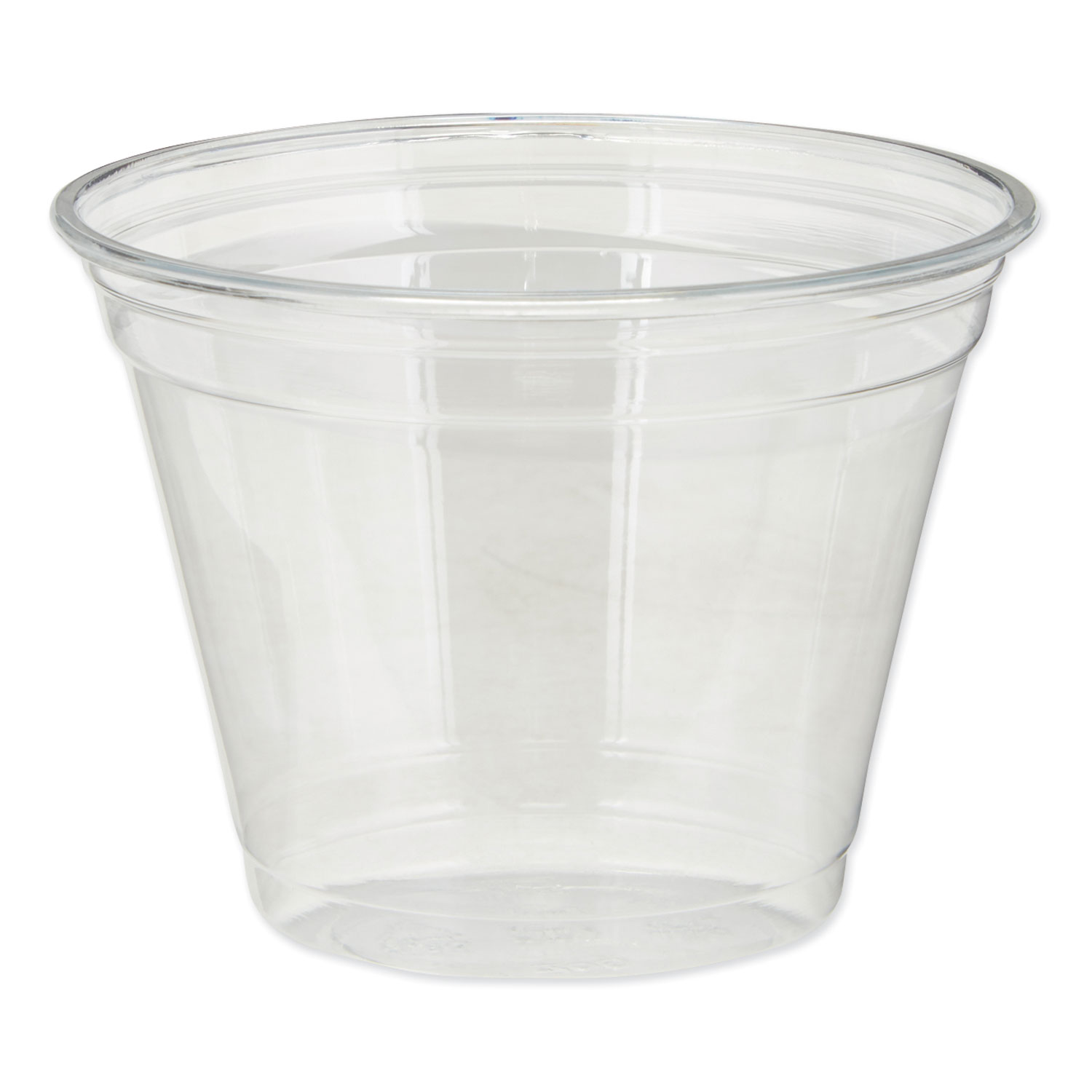  Dixie CPET9 Clear Plastic PETE Cups, Cold, 9oz, Squat, 50/Sleeve, 20 Sleeves/Carton (DXECPET9) 