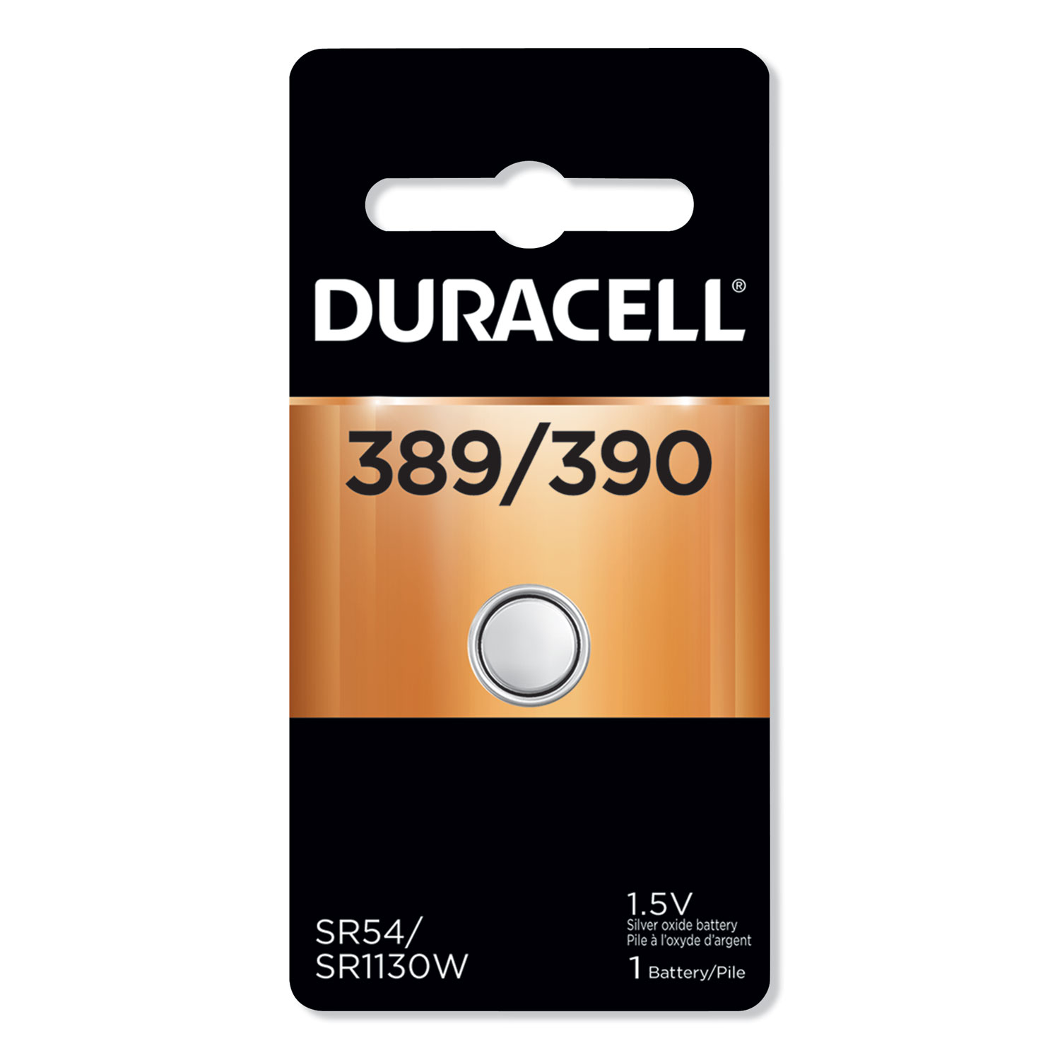 Duracell D389/390BPK Button Cell Battery, 389, 36/Carton (DURMND389BPK) 