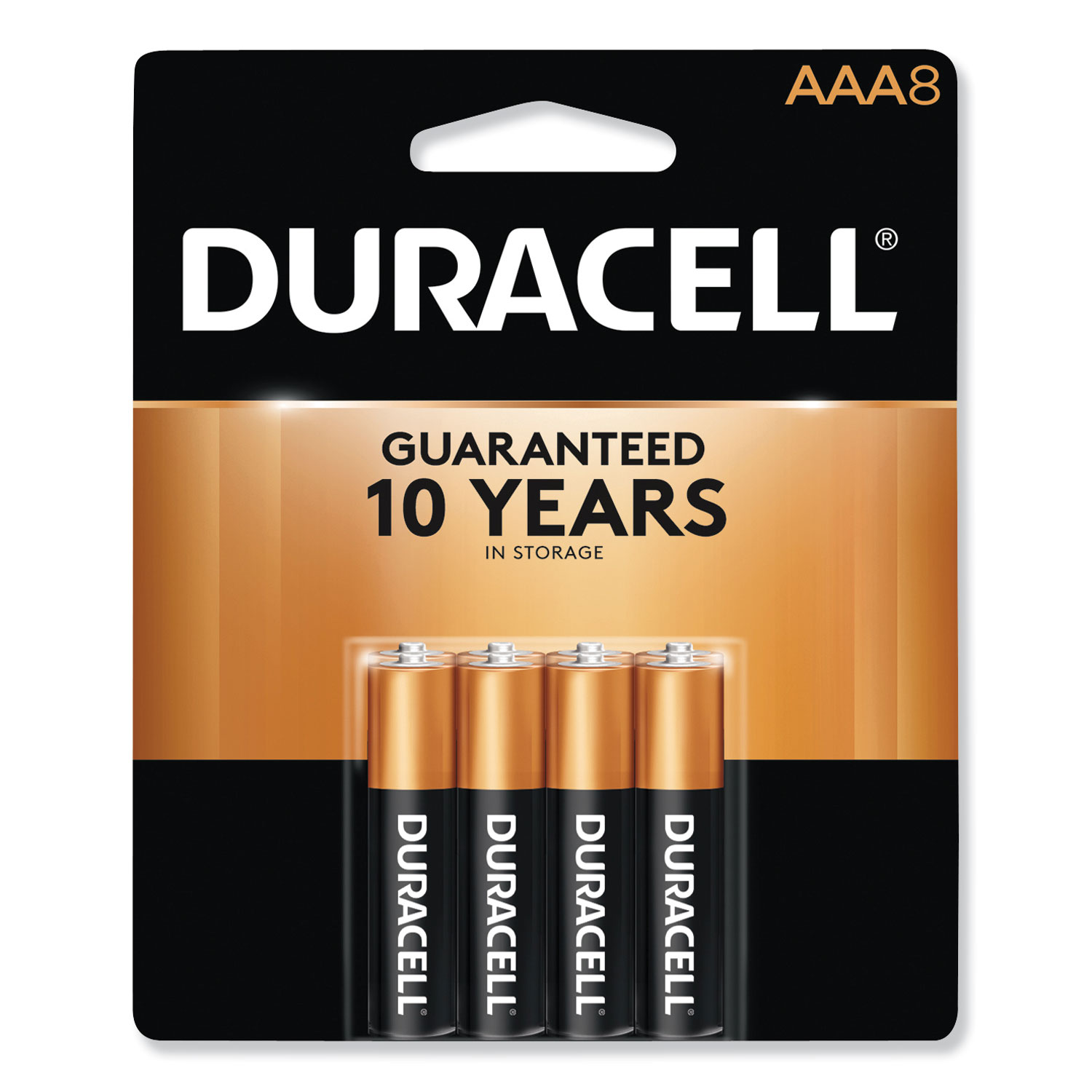  Duracell MN2400B8Z CopperTop Alkaline AAA Batteries, 8/Pack (DURMN2400B8Z) 