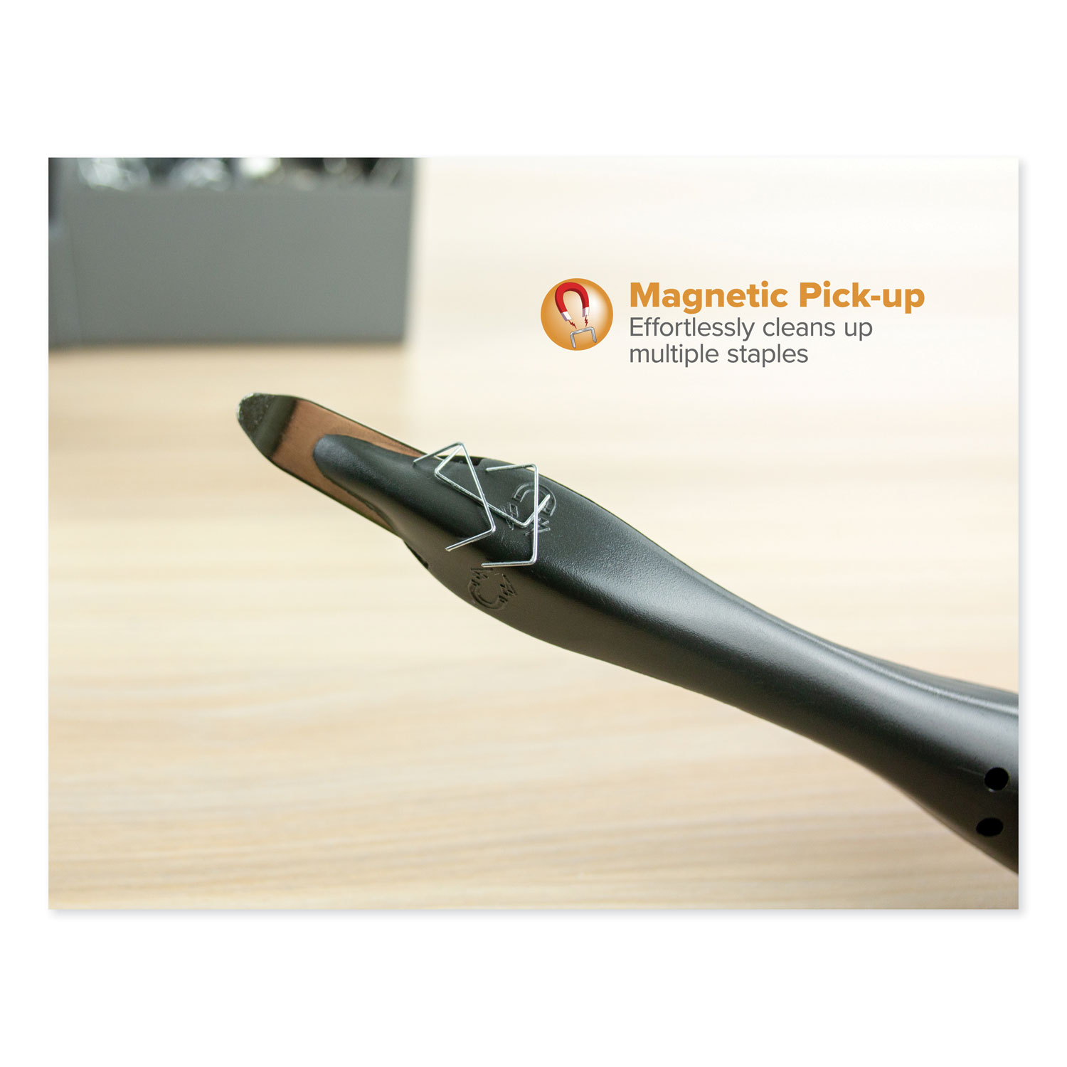 Professional Magnetic Push Style Staple Remover Black Pointer Office