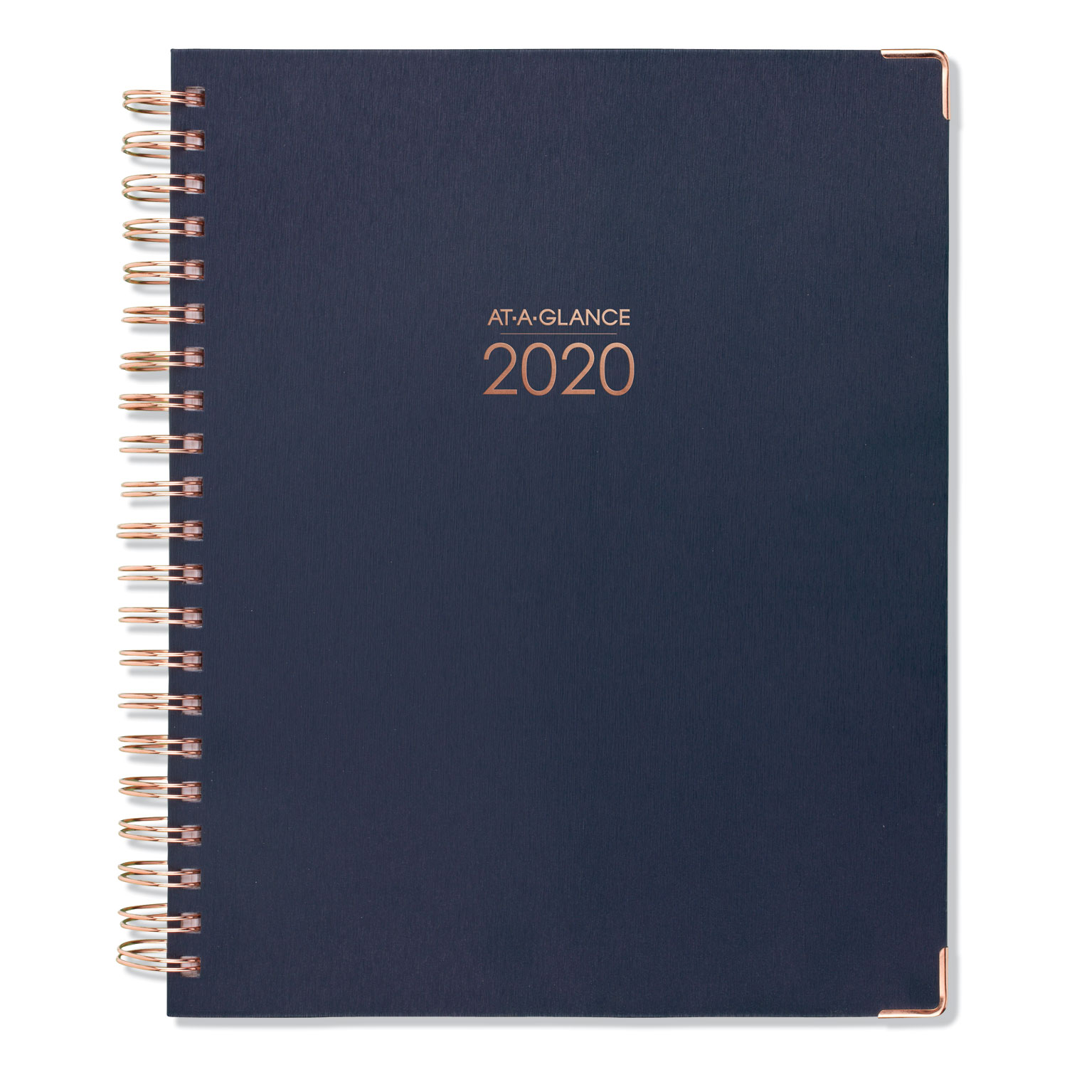  AT-A-GLANCE 609990520 Harmony Weekly Monthly Hardcover Planners, 11 x 8.5, Navy, 2020 (AAG609990520) 