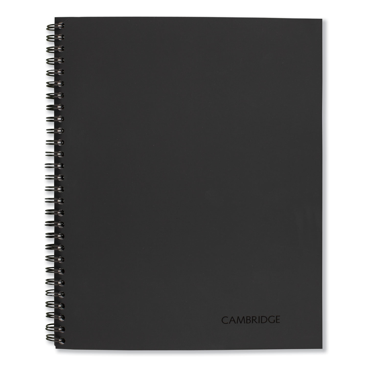  Cambridge 06672 Wirebound Business Notebook, Wide/Legal Rule, Black Cover, 9.5 x 6.68, 80 Sheets (MEA06672) 