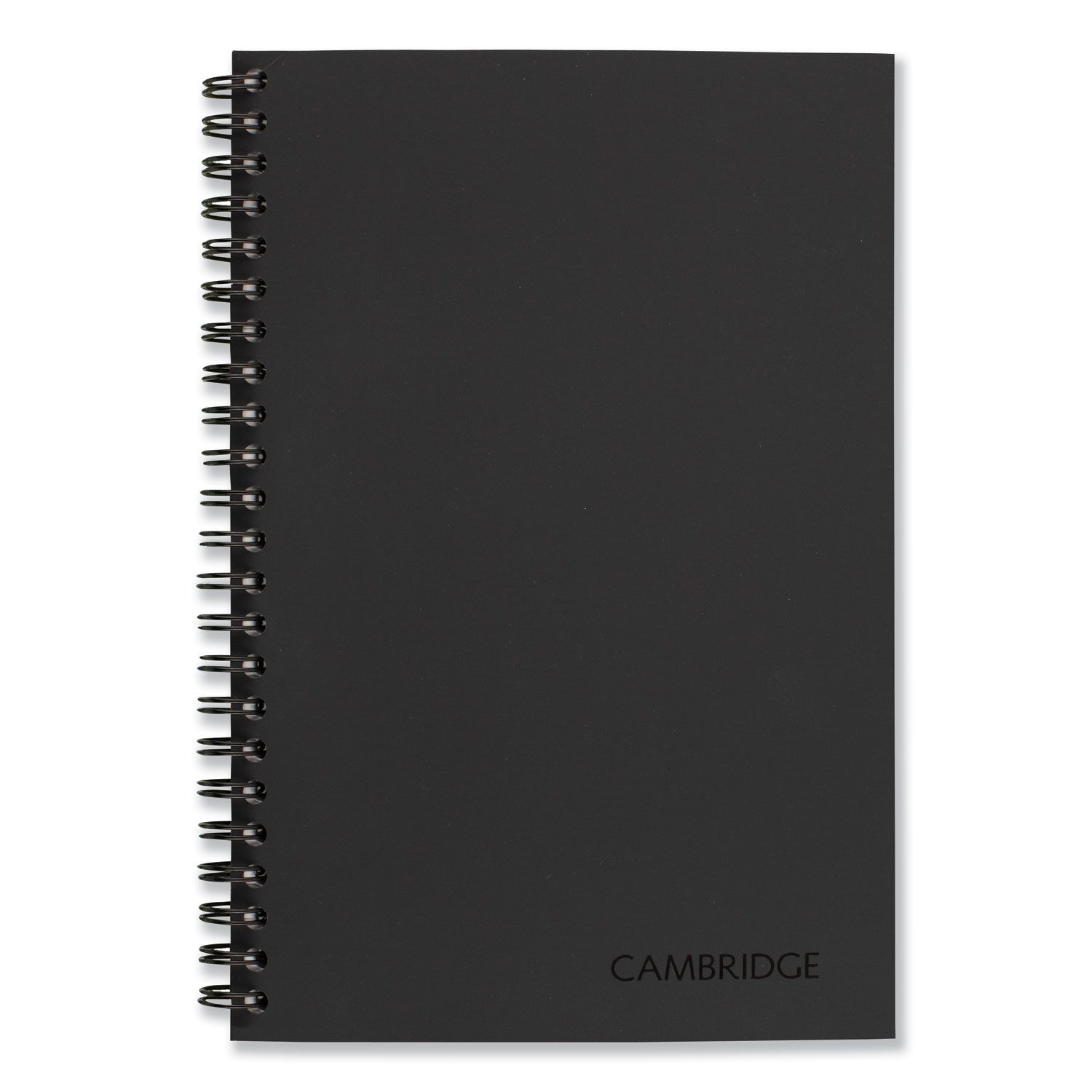  Cambridge 06074 Wirebound Business Notebook, Wide/Legal Rule, Black Cover, 8 x 5, 80 Sheets (MEA06074) 