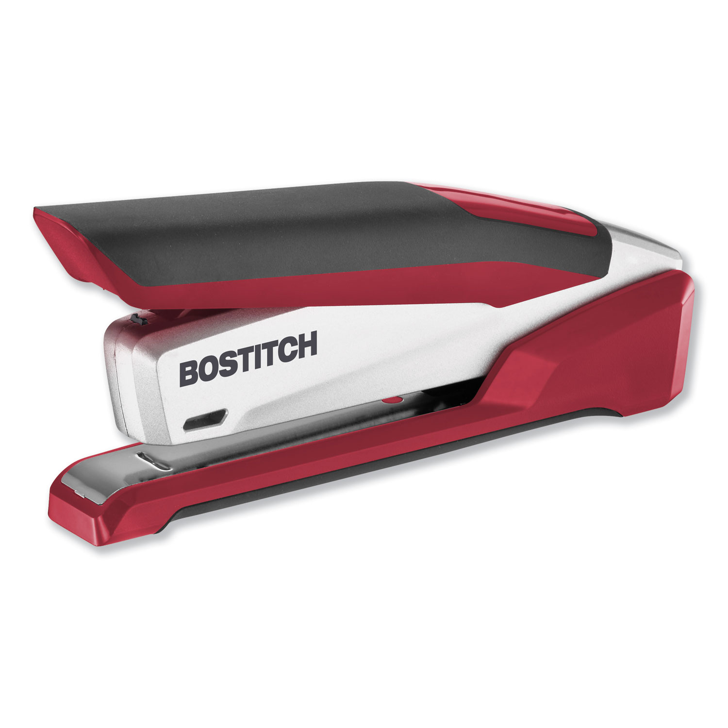  Bostitch 1117 InPower Spring-Powered Premium Desktop Stapler, 28-Sheet Capacity, Red/Silver (ACI1117) 