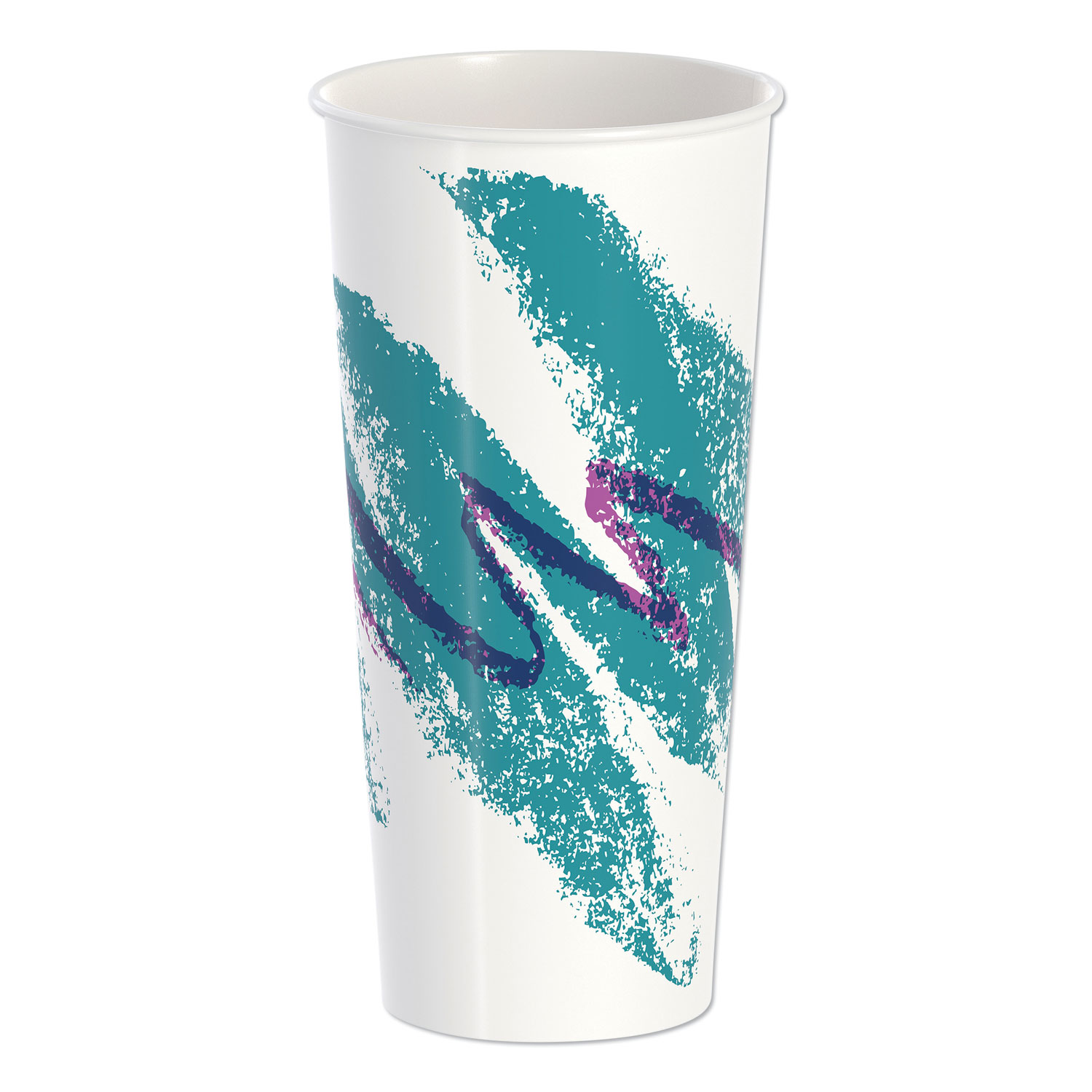 Double Sided Poly Paper Cold Cups, 24 oz, Jazz Design, 50/Pack, 20 Packs/Carton