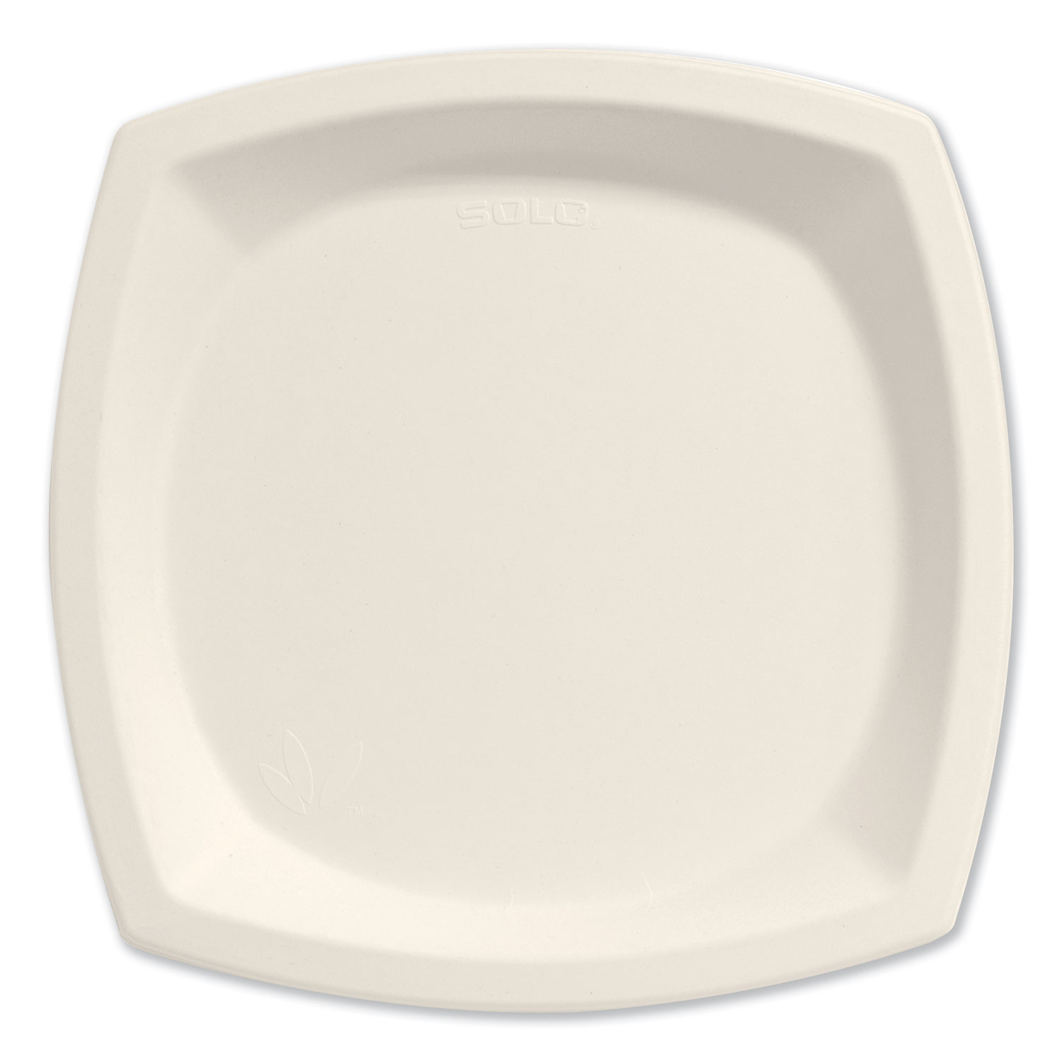 Solo Bare Eco-Forward Clay-Coated Paper Dinnerware, Plate, 8.5 Dia, White, 125/Pack, 4 Packs/Carton