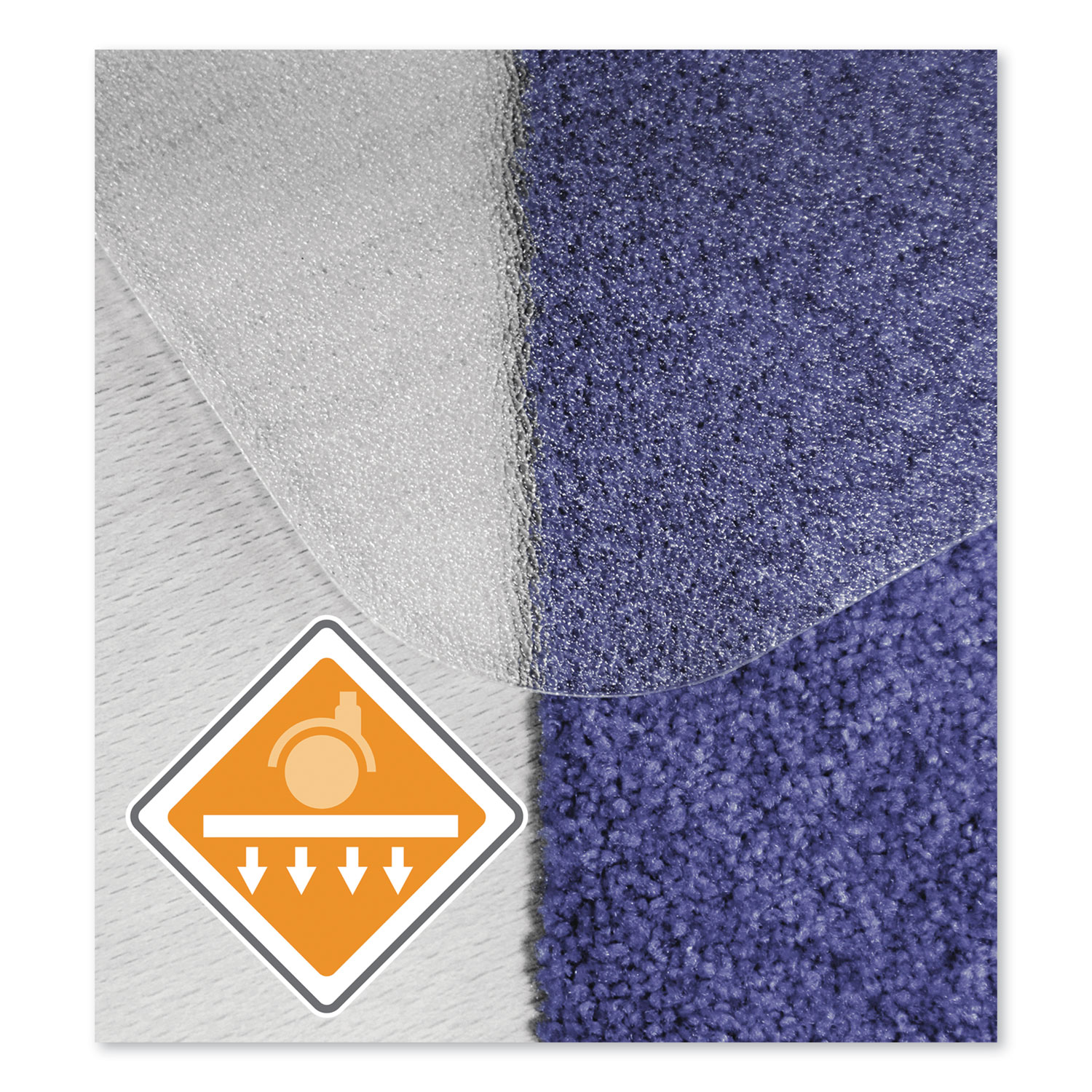  Floortex EC1215020ERA Cleartex Unomat Anti-Slip Chair Mat for Hard Floors/Flat Pile Carpets, 60 x 48, Clear (FLREC1215020ERA) 