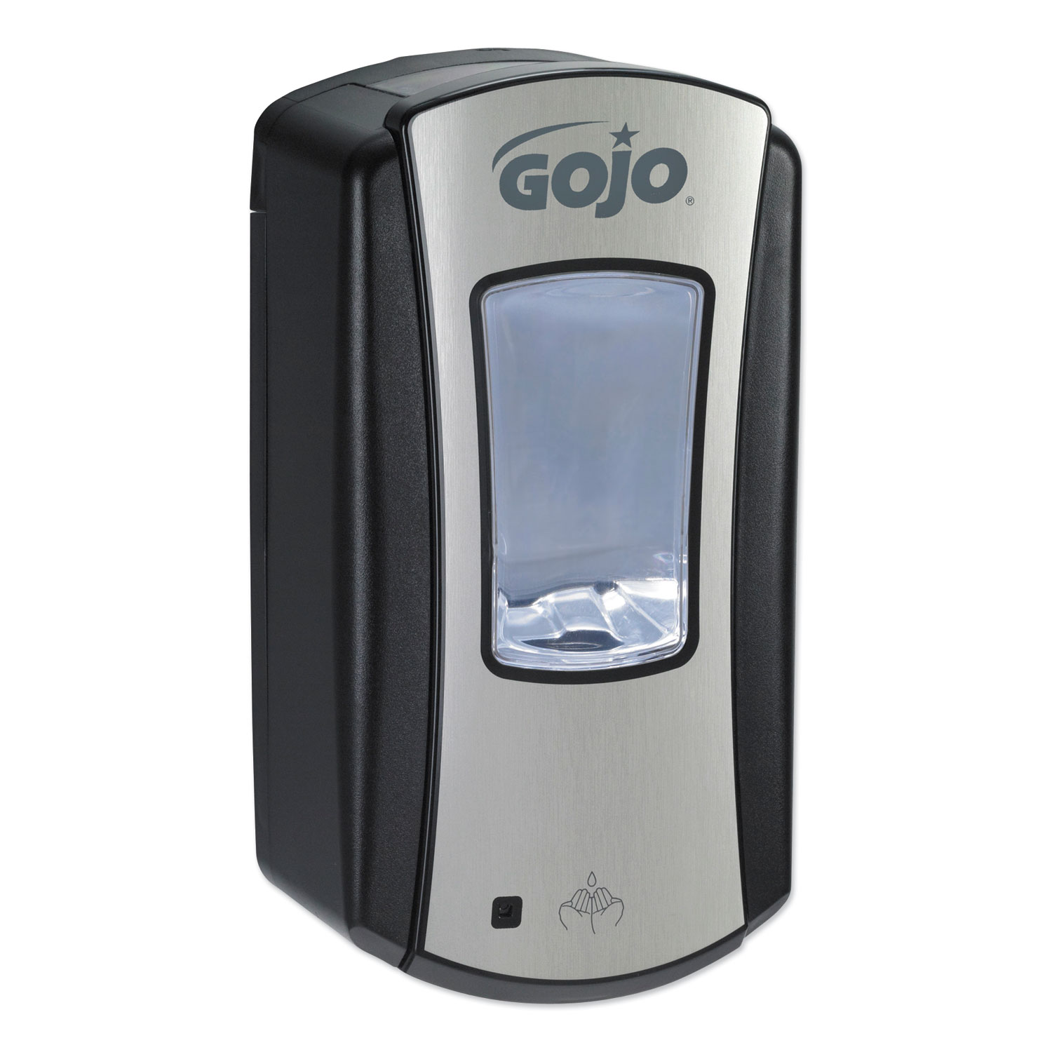  GOJO 1919-04 LTX-12 Touch-Free Dispenser, 1200 mL, 5.75 x 3.33 x 10.5, Brushed Chrome/Black (GOJ191904) 