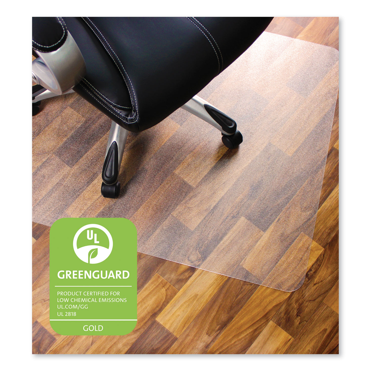  Floortex ER1215219ER Cleartex Ultimat Polycarbonate Chair Mat for Hard Floors, 48 x 60, Clear (FLRER1215219ER) 