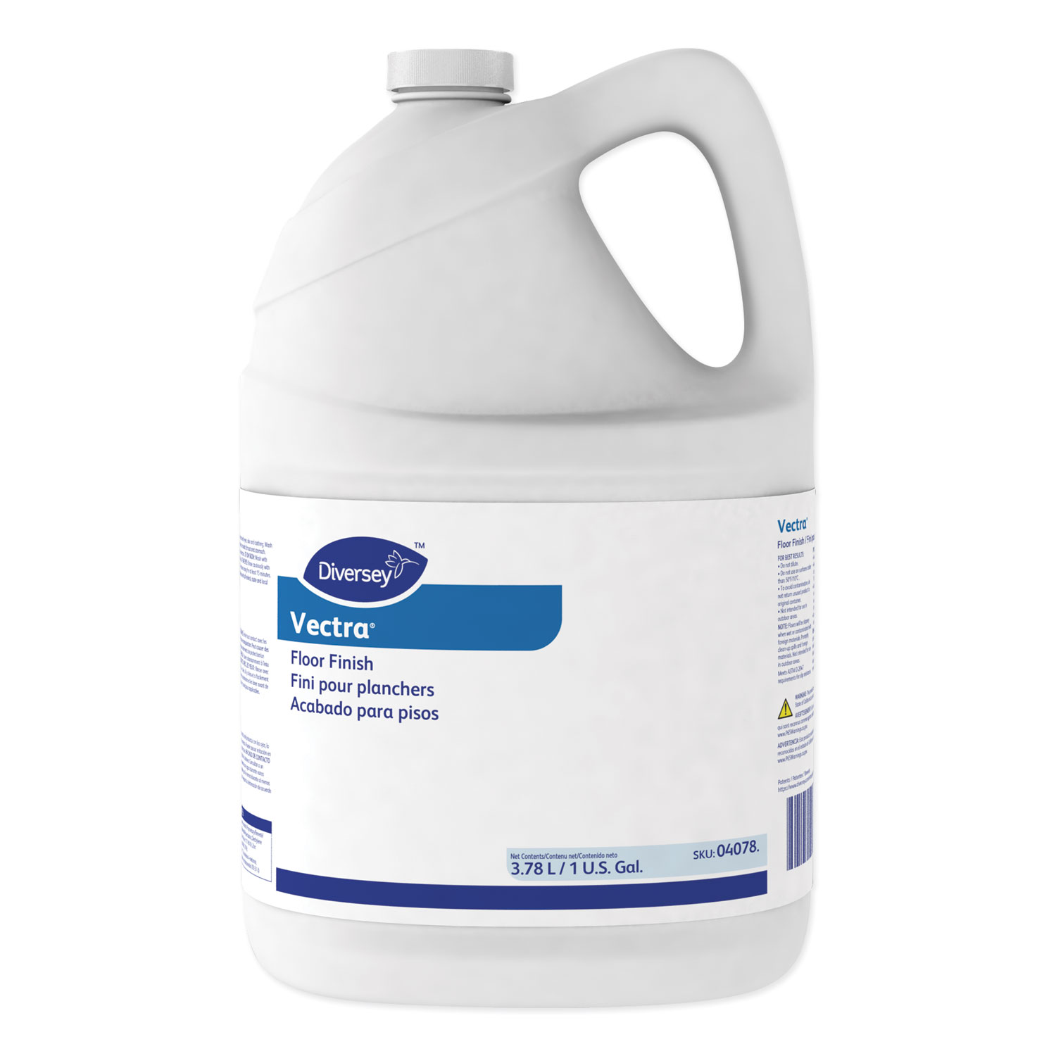 Vectra Floor Finish, Liquid, 1 gal Bottle, 4/Carton