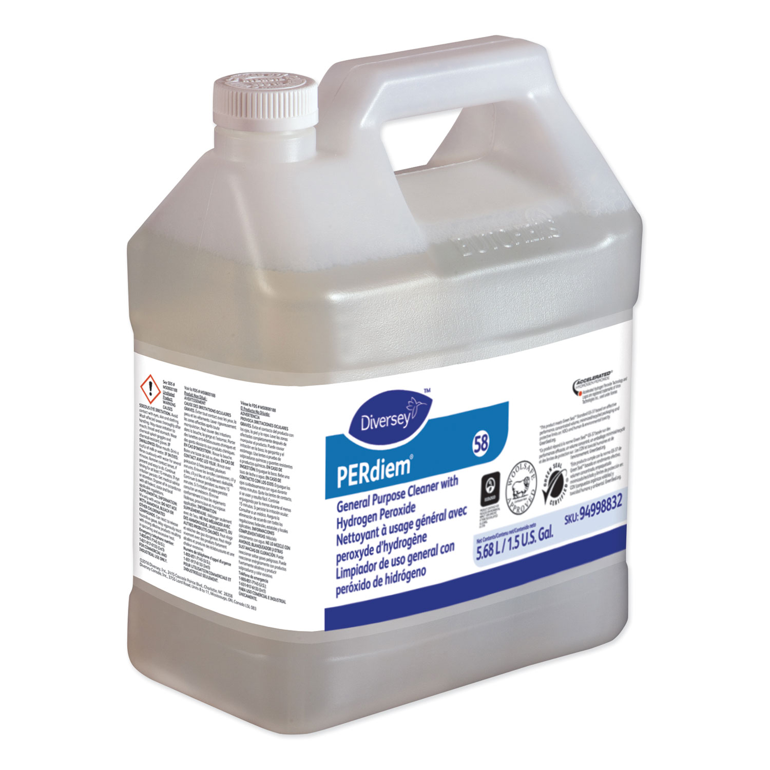 PERdiem Concentrated General Cleaner with Hydrogen Peroxide, 1.5 gal