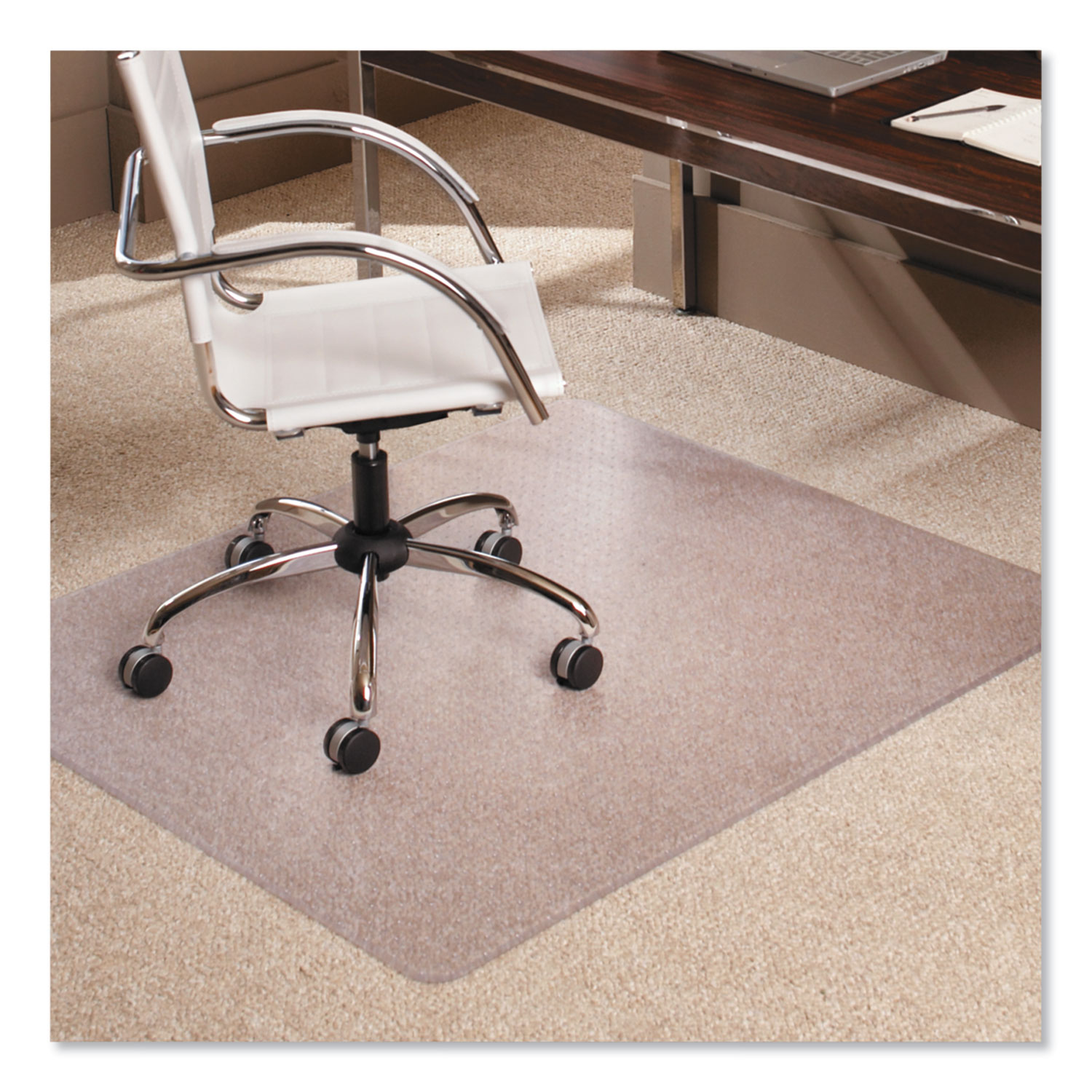  ES Robbins 128371 Multi-Task Series AnchorBar Chair Mat for Carpet up to 0.38, 46 x 60, Clear (ESR128371) 