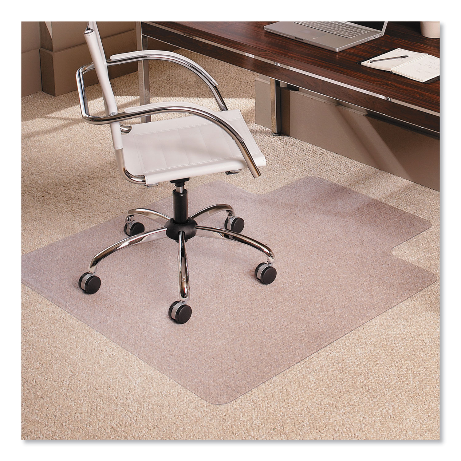  ES Robbins 128173 Multi-Task Series AnchorBar Chair Mat for Carpet up to 0.38, 45 x 53, Clear (ESR128173) 