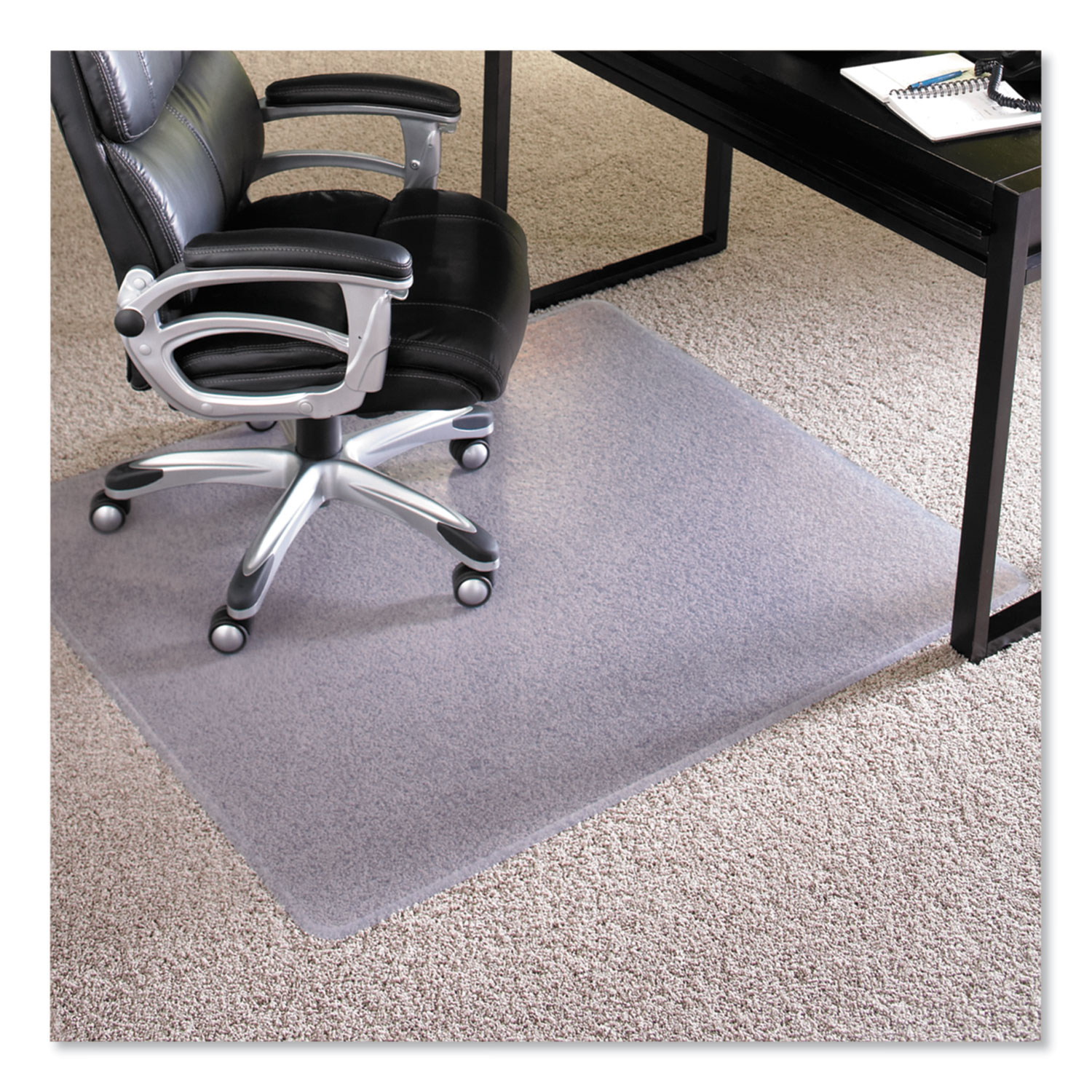  ES Robbins 124377 Performance Series AnchorBar Chair Mat for Carpet up to 1, 46 x 60, Clear (ESR124377) 