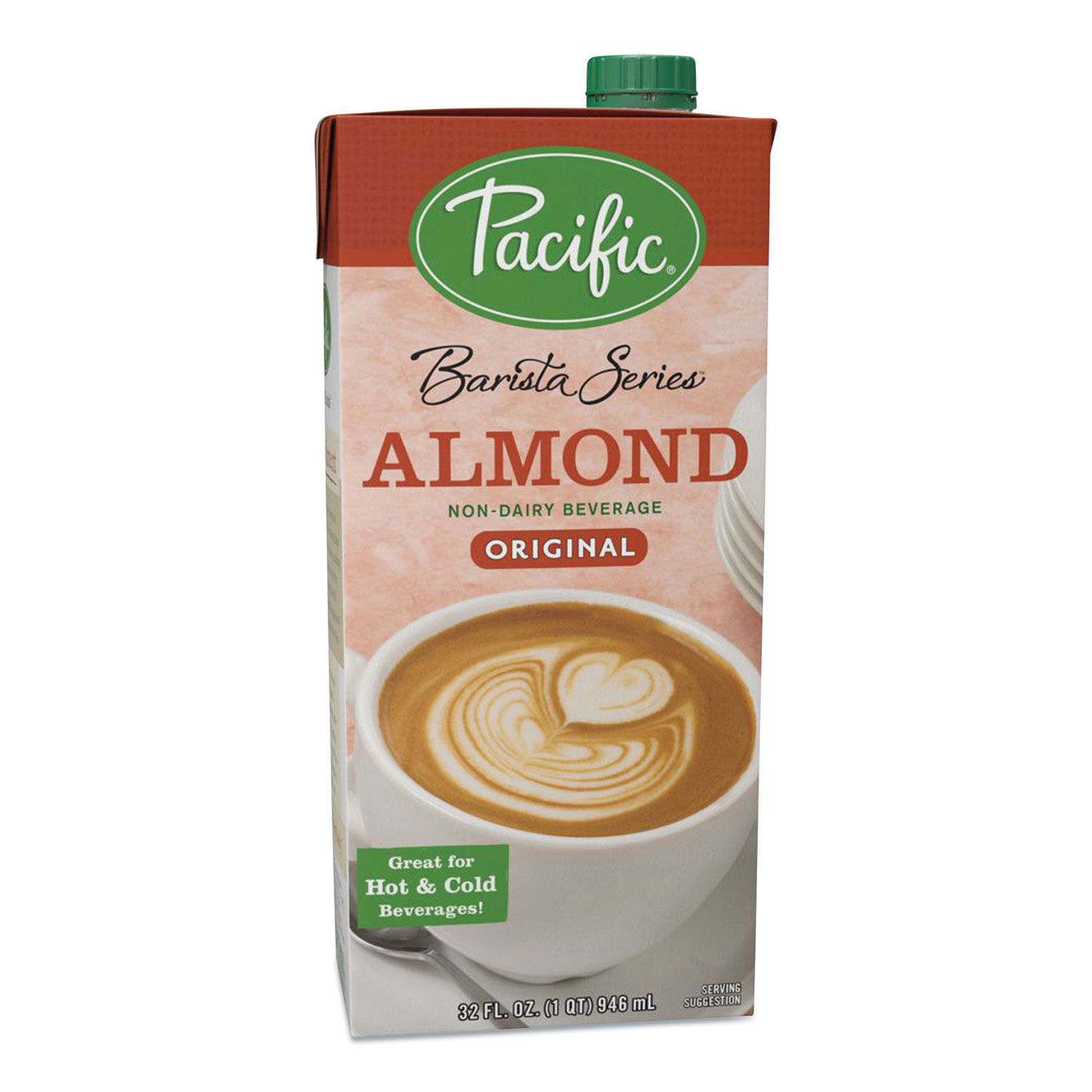 Silk® Pacific Barista Series Non-Dairy Creamer, Original Almond Flavor, 32 oz Aseptic Box, 12/Carton