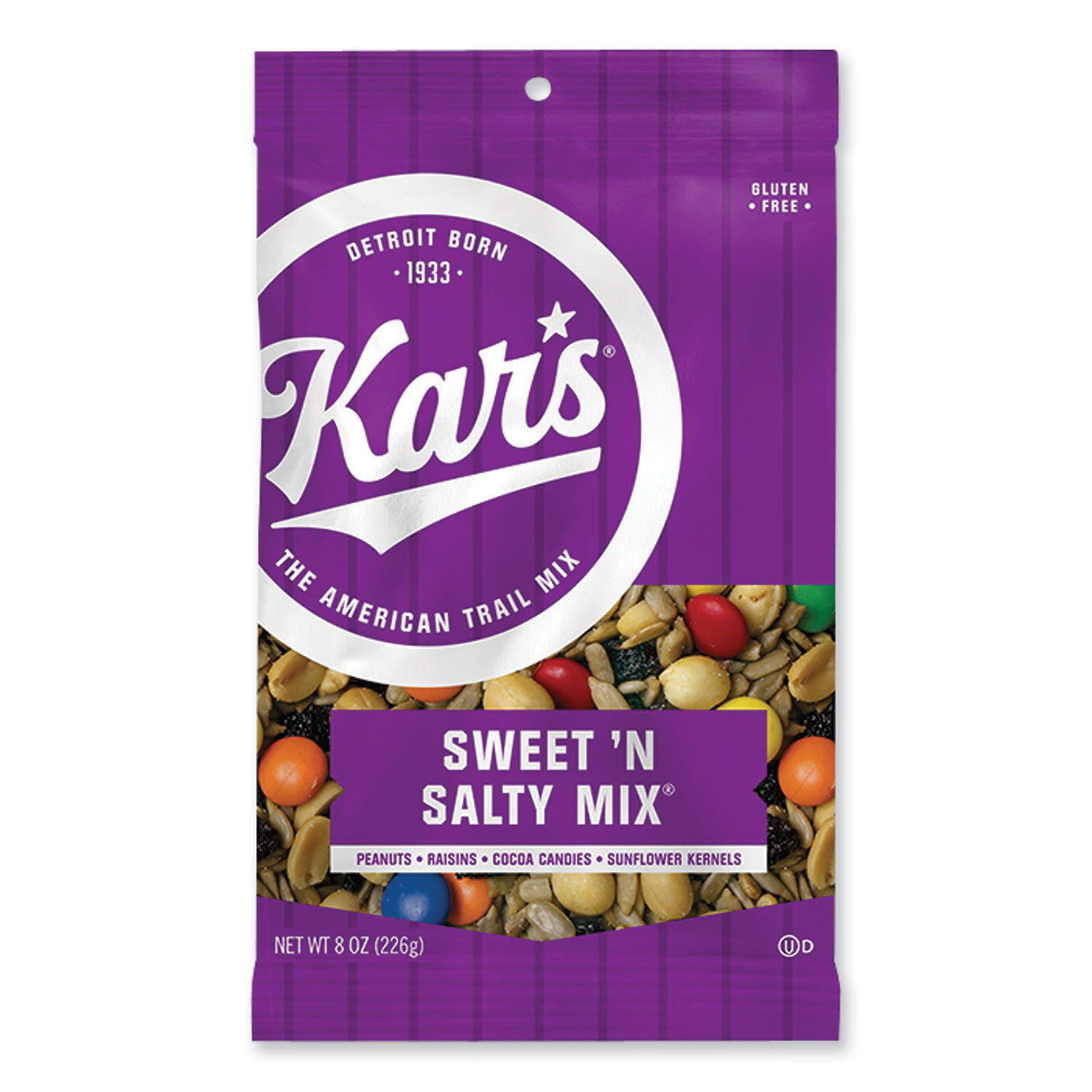 Kars Fresh Harvest Trail Mix, Sweet N Salty, 8 oz Bag, 12/Box