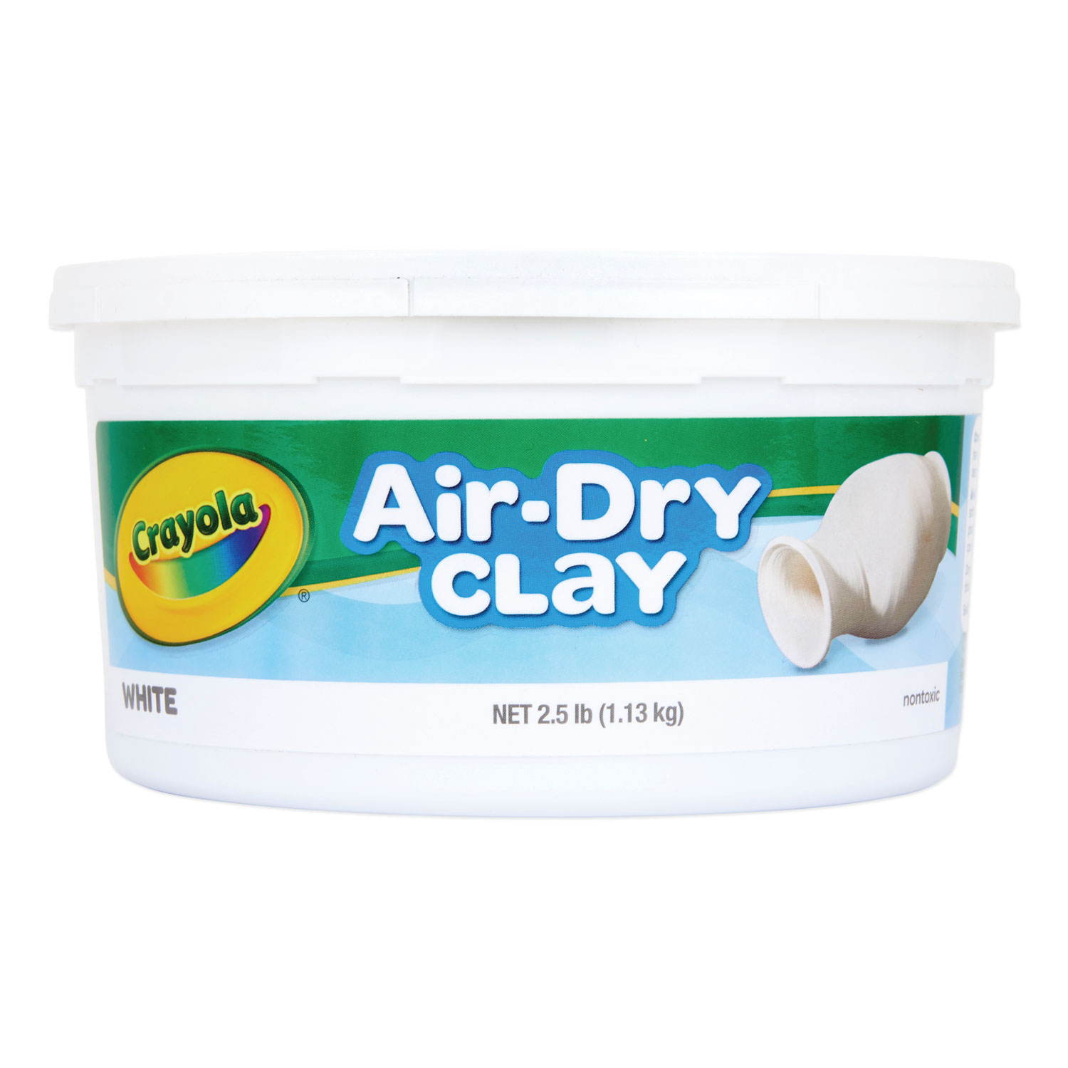  Crayola 575050 Air-Dry Clay, White, 2 1/2 lbs (CYO575050) 