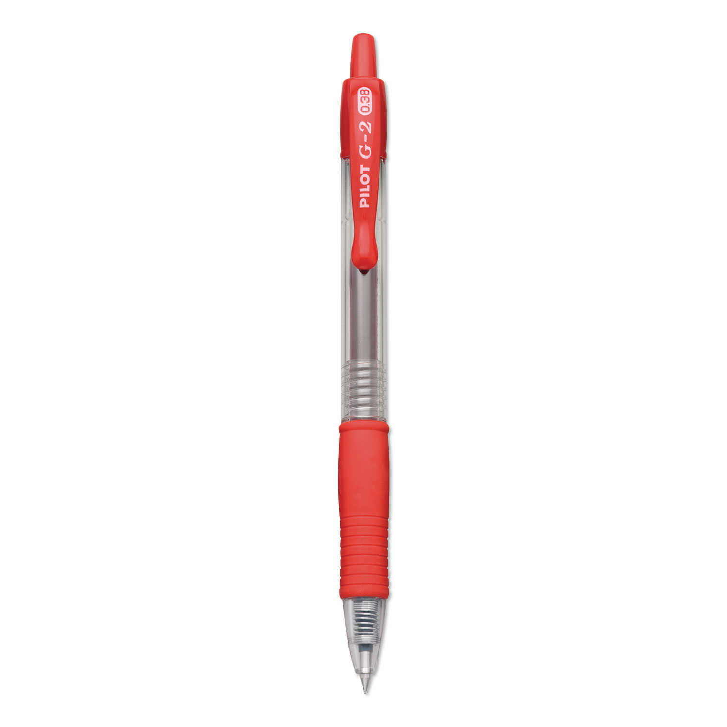 G2 Premium Gel Pen Convenience Pack, Retractable, Extra-Fine 0.38 mm, Red  Ink, Smoke/Red Barrel - Zerbee