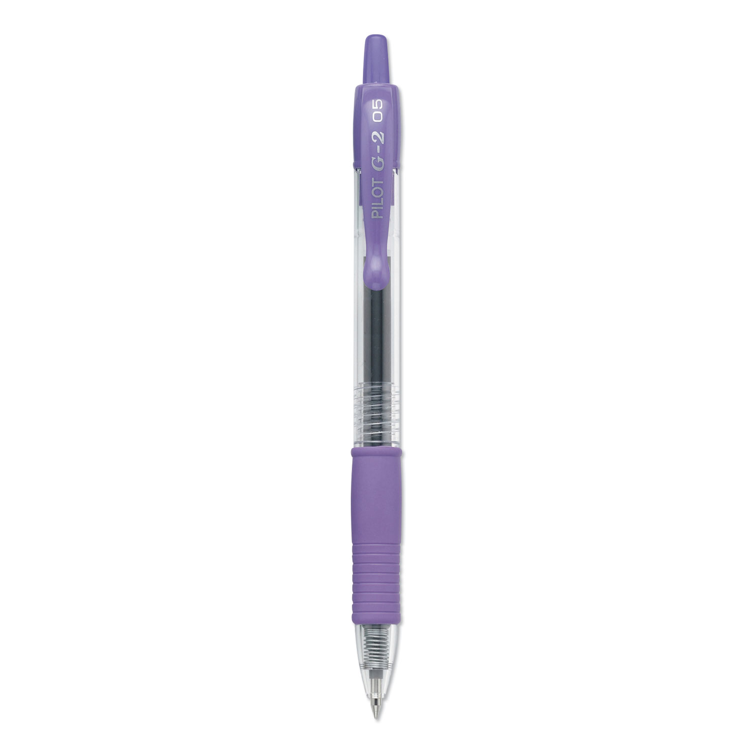 Pilot G2 Retractable Gel Roller Ball Pens, Purple, Extra Fine, 0.5 mm - 12 pack