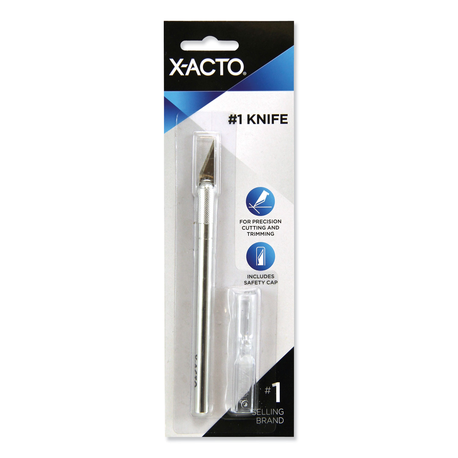  X-ACTO XZ3601 No. 1 Z-Series Precision Utility Knife w/Replaceable Steel Blade, Safety Cap (EPIXZ3601) 