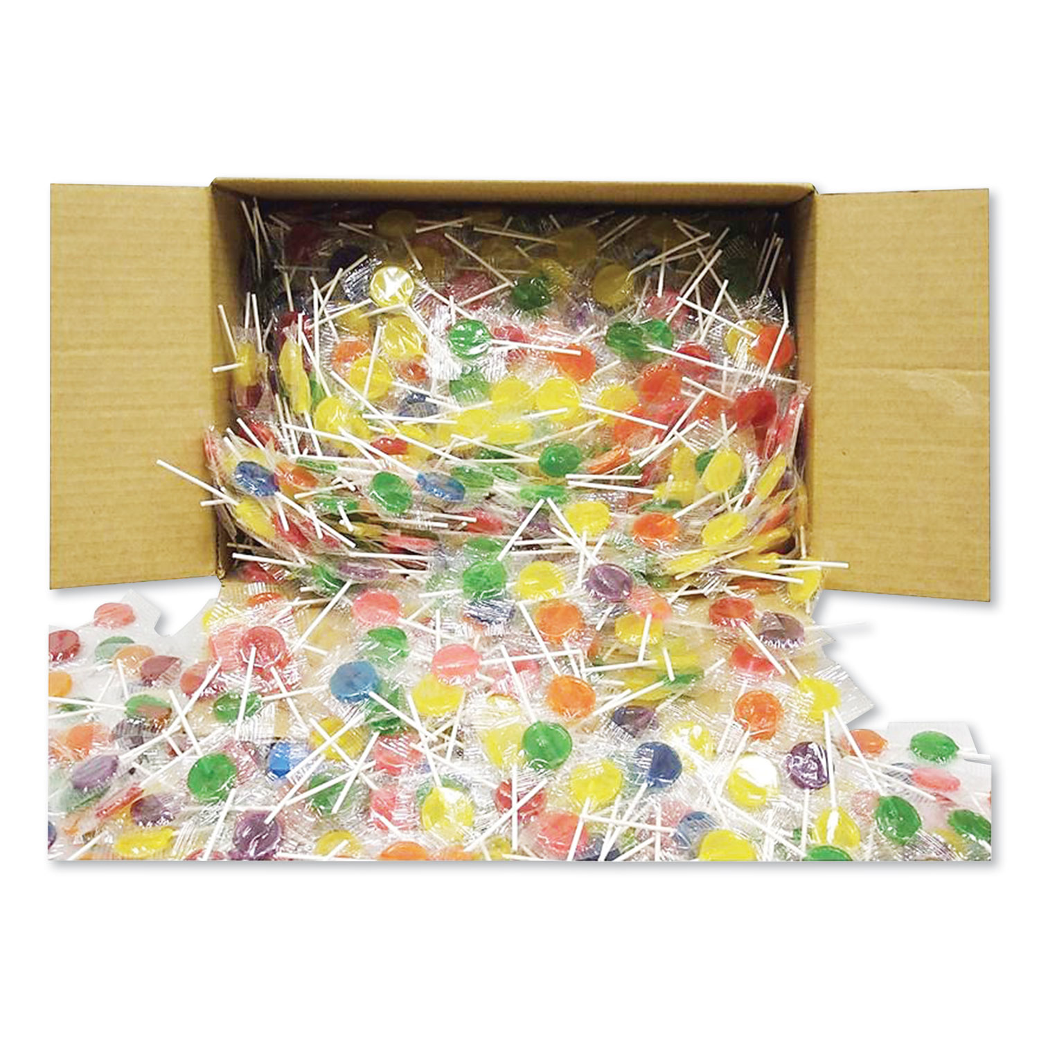 F.B. Washburn Candy Lollipops, Assorted Flavors, 0.21 oz, 1,440/Carton