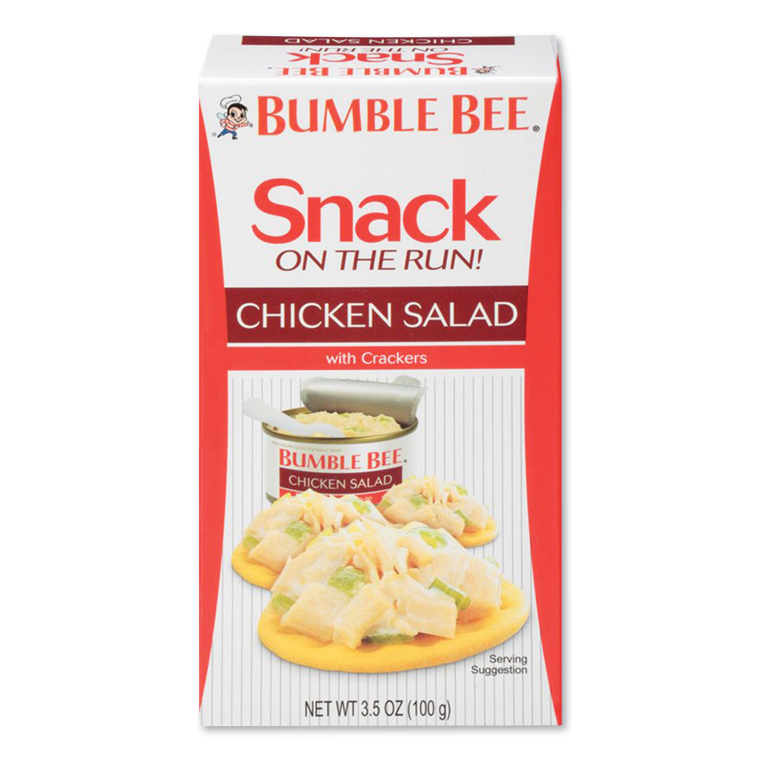  Bumble Bee AHF70350 Snack on the Run Chicken Salad with Crackers, 3.5 oz Pack, 12/Carton (BBY684686) 