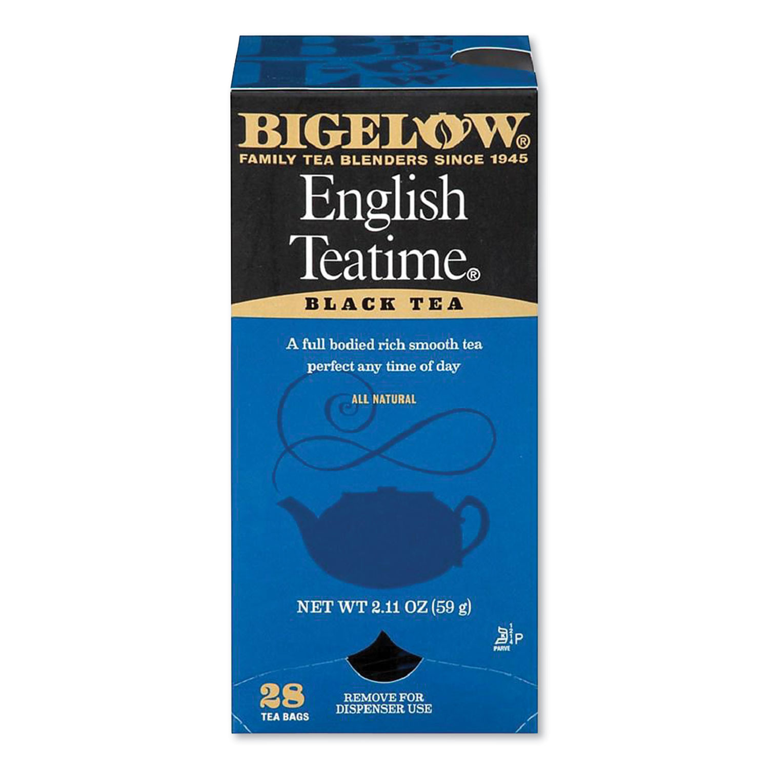 Bigelow® English Teatime Black Tea, 0.08 oz Tea Bag, 28/Box