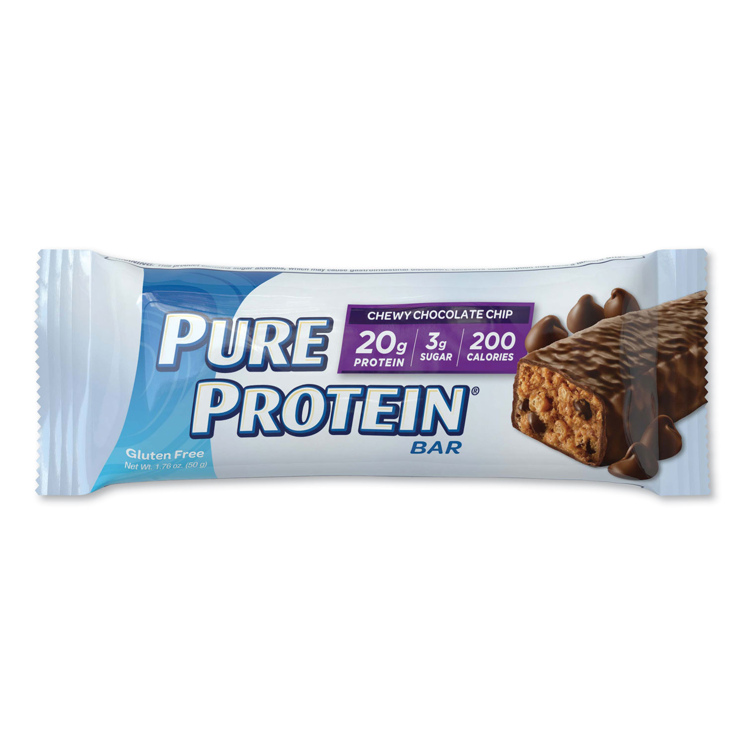 Balance Bar® Pure Protein Bar, Chewy Chocolate Chip, 1.76 oz Bar, 6/Box