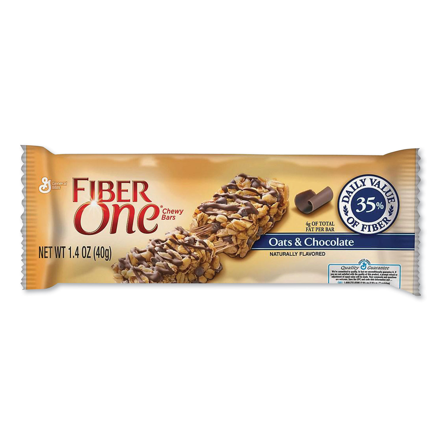  Fiber One GEM14562 Chewy Bars, Oats and Chocolate, 1.4 oz, 16/Box (GNM2051070) 
