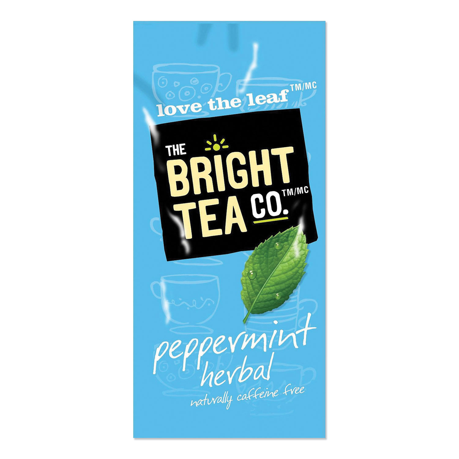  The Bright Tea Co. MDRB505 Tea Freshpack Pods, Peppermint Herbal, 0.07 oz, 100/Carton (MDK1952562) 