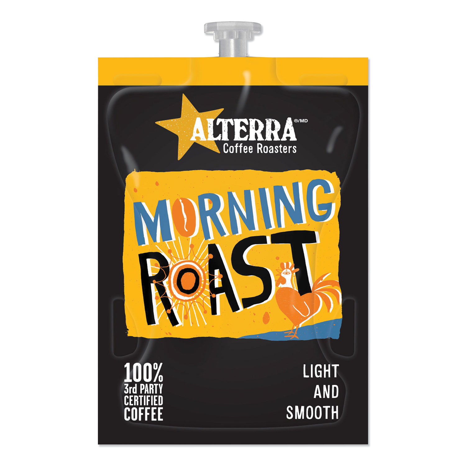 ALTERRA® Coffee Freshpack Pods, Morning Roast, Light Roast, 0.2 oz, 100/Carton