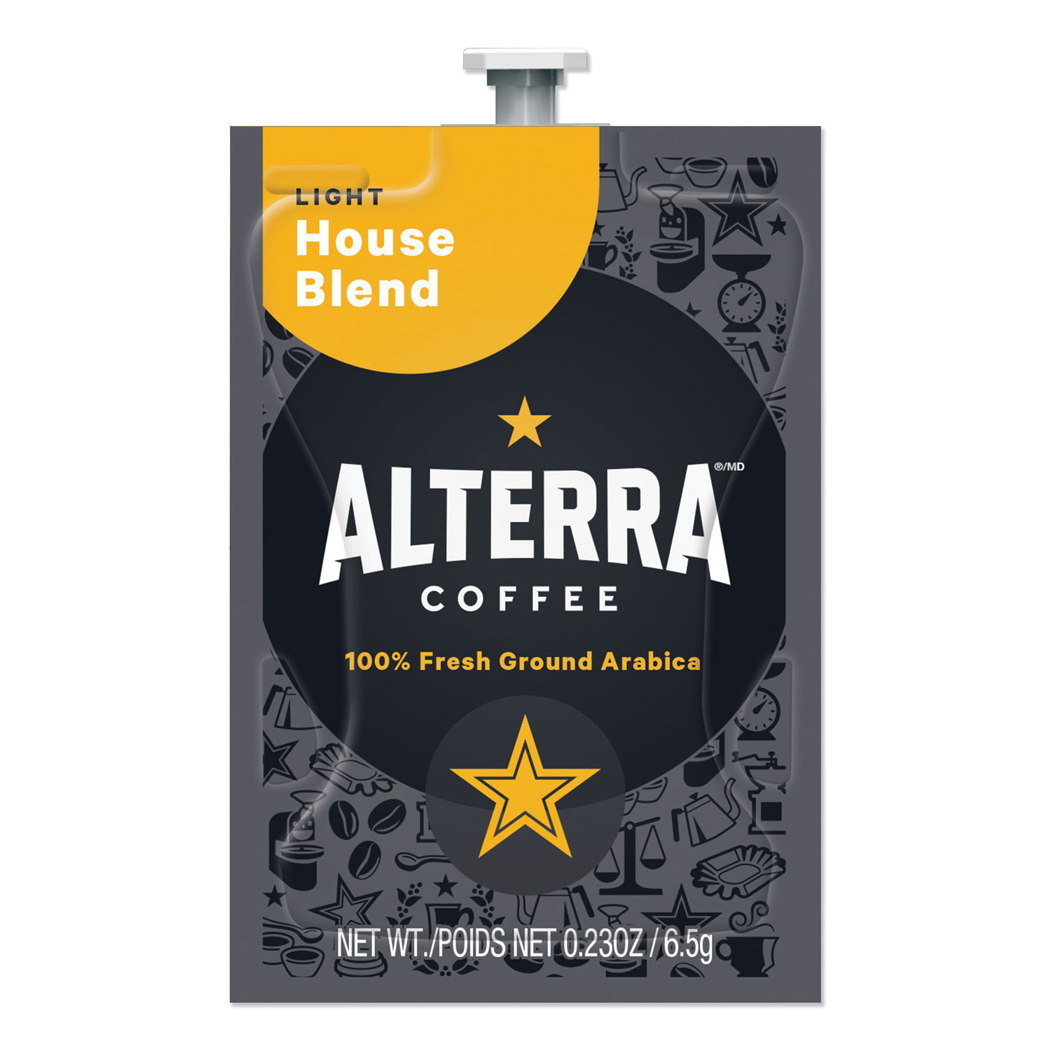 ALTERRA® Coffee Freshpack Pods, House Blend, Light Roast, 0.23, 100/Carton