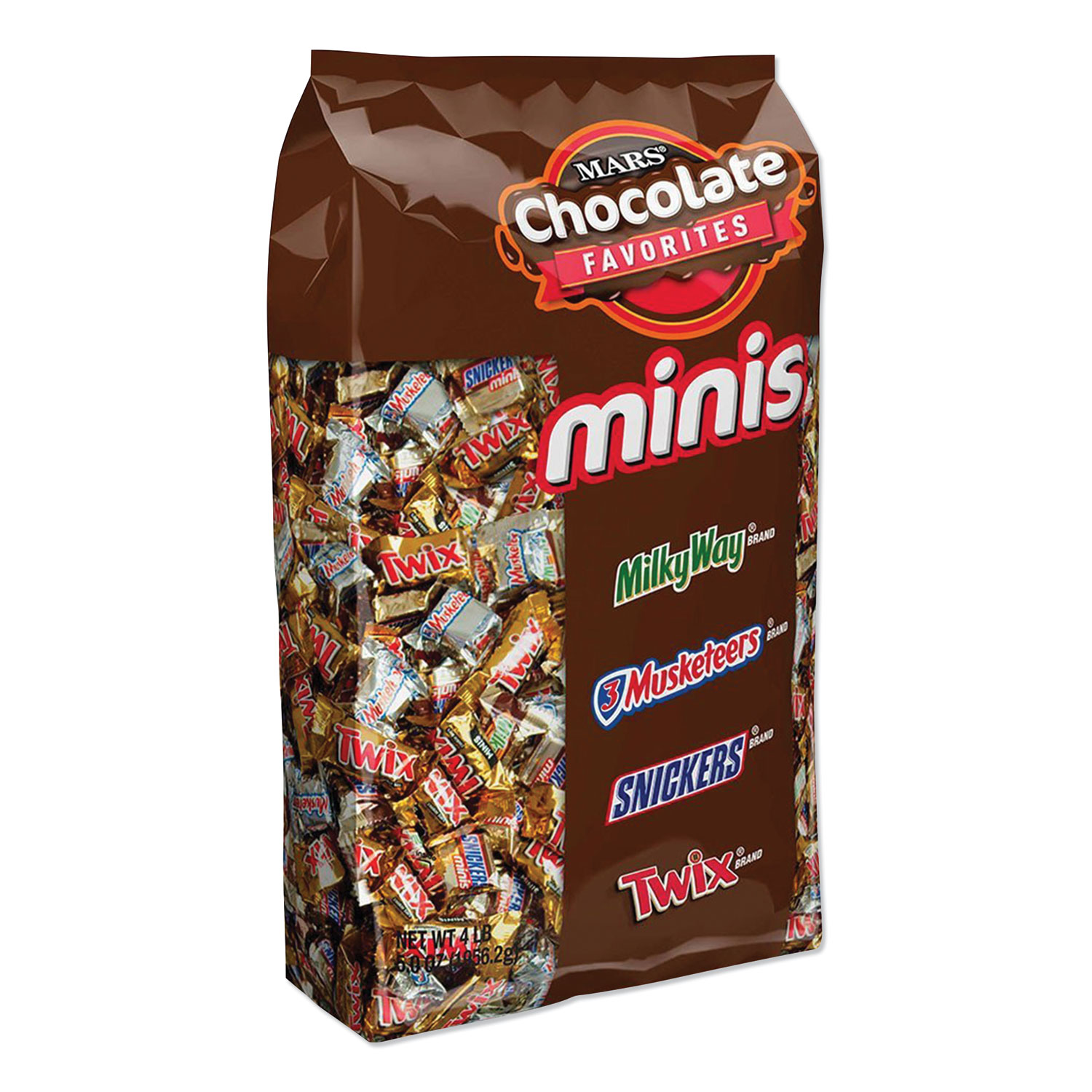  Snickers MMM50972 Minis Size Variety Pack, Assorted, 4 lb (MRS2806912) 