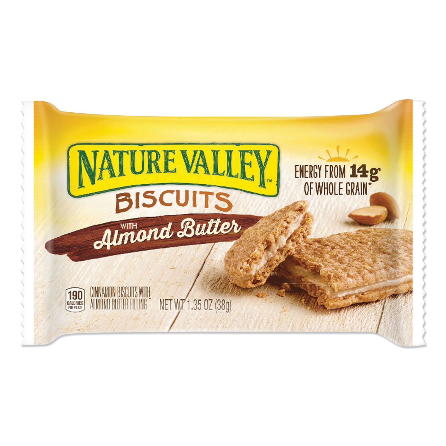 Nature Valley® Biscuits, Cinnamon with Almond Butter, 1.35 oz Pouch, 16/Box