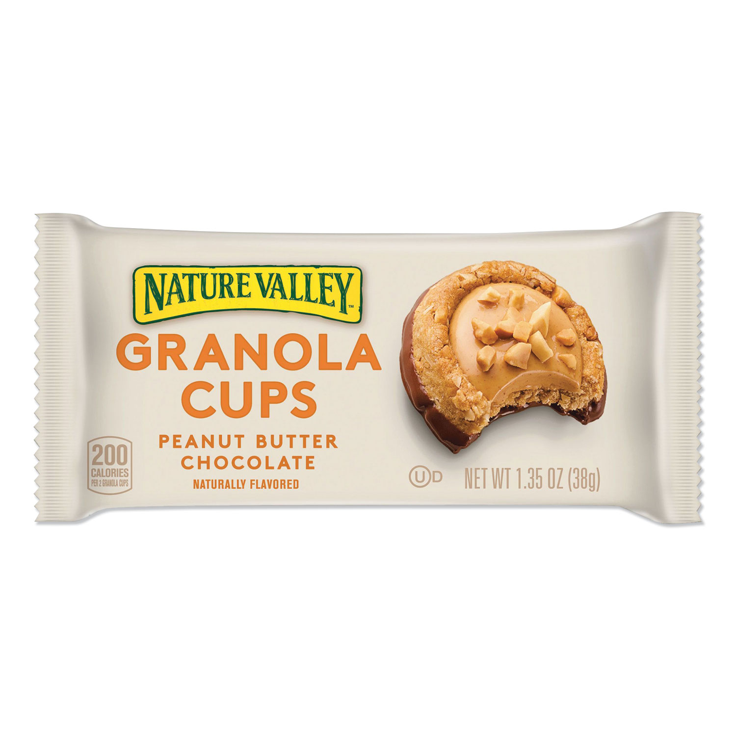  Nature Valley GEM49133 Granola Cups, Peanut Butter Chocolate, 1.35 oz Pack, 12/Box (NVL2720831) 