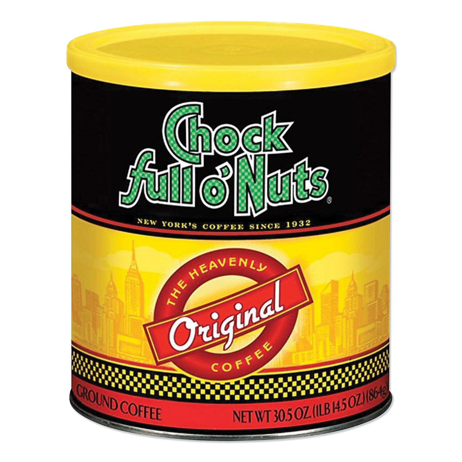  Chock full o'Nuts MZB13000 Original Blend Ground Coffee, 30.5 oz (OFX1852817) 