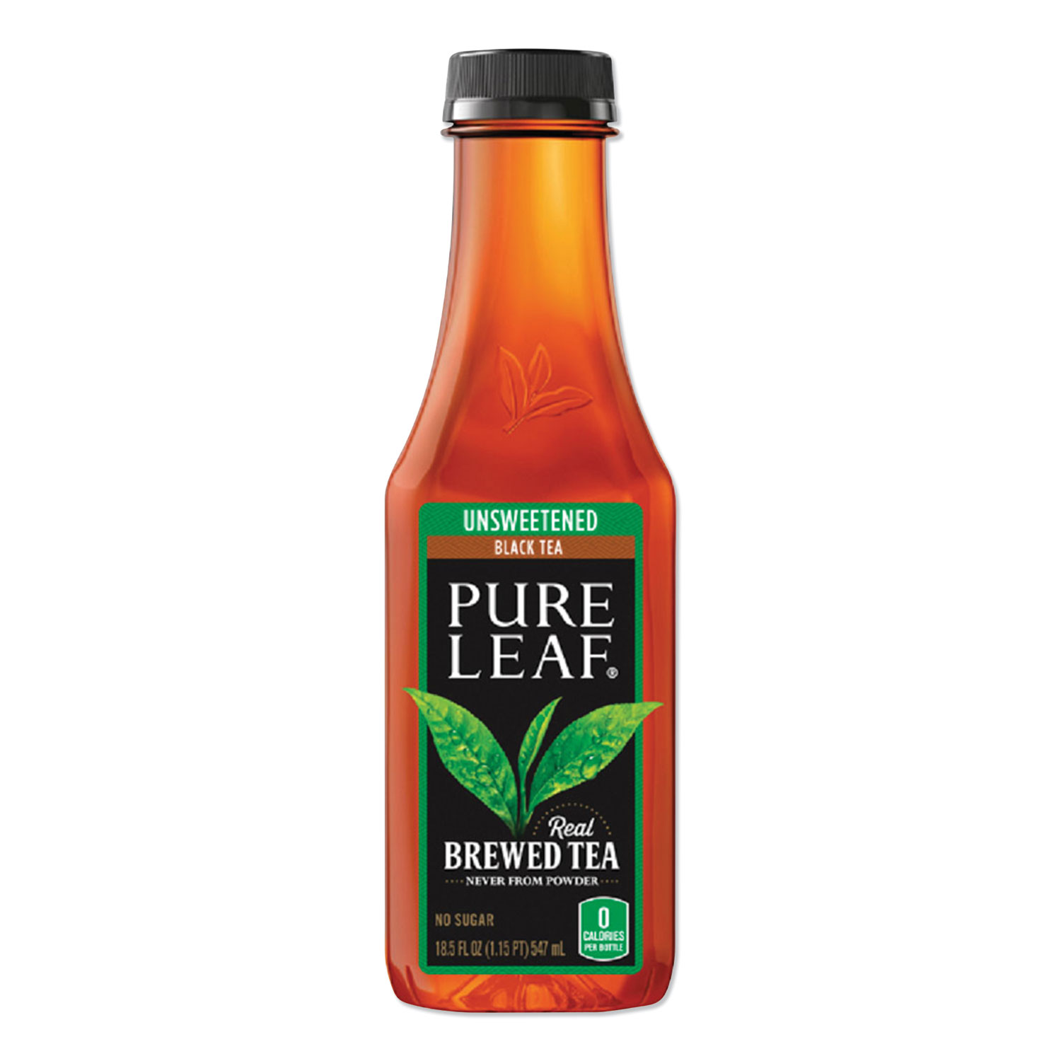 Pure Leaf® Iced Tea, Unsweetened, 18.5 oz, 12/Carton