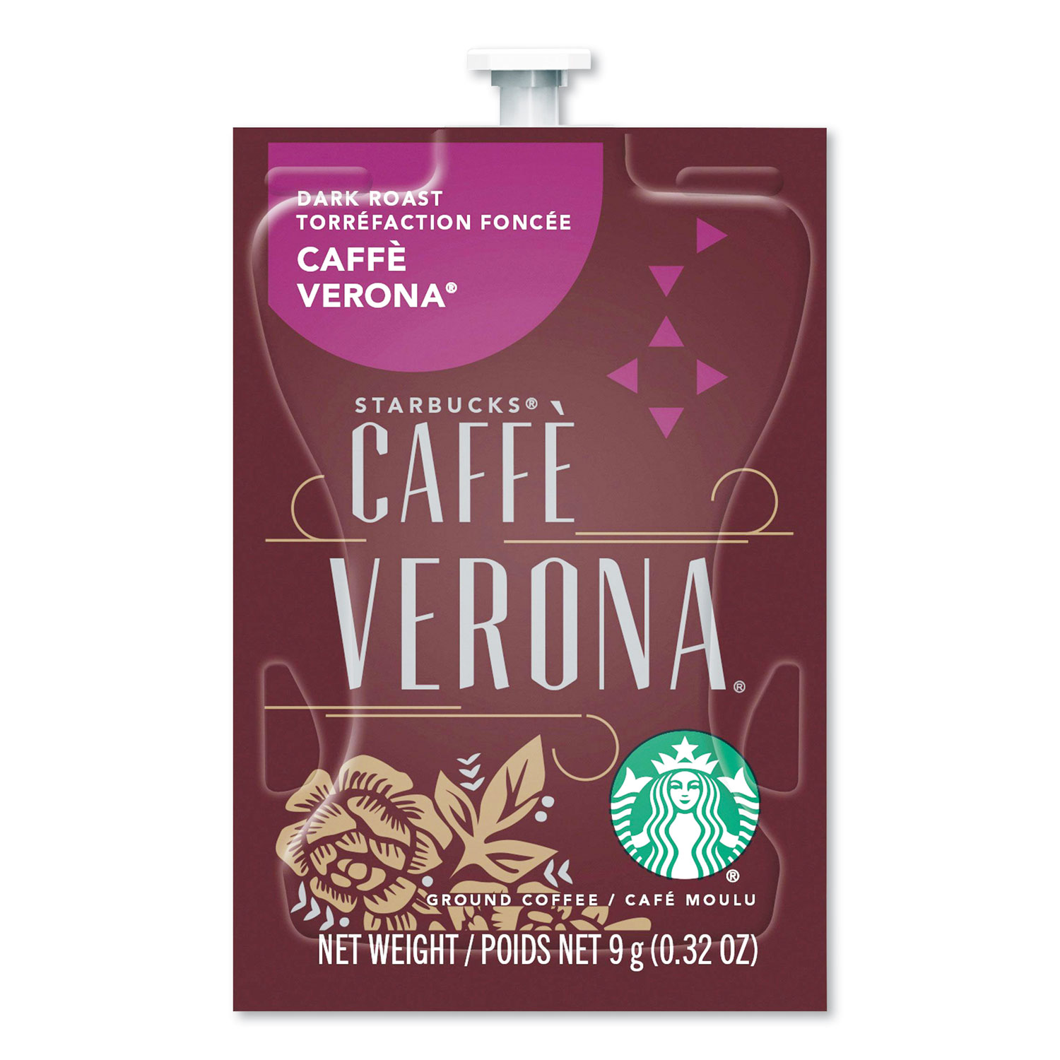 Starbucks® FLAVIA Coffee Freshpacks, Caffe Verona, 0.32 oz Freshpack, 80/Carton