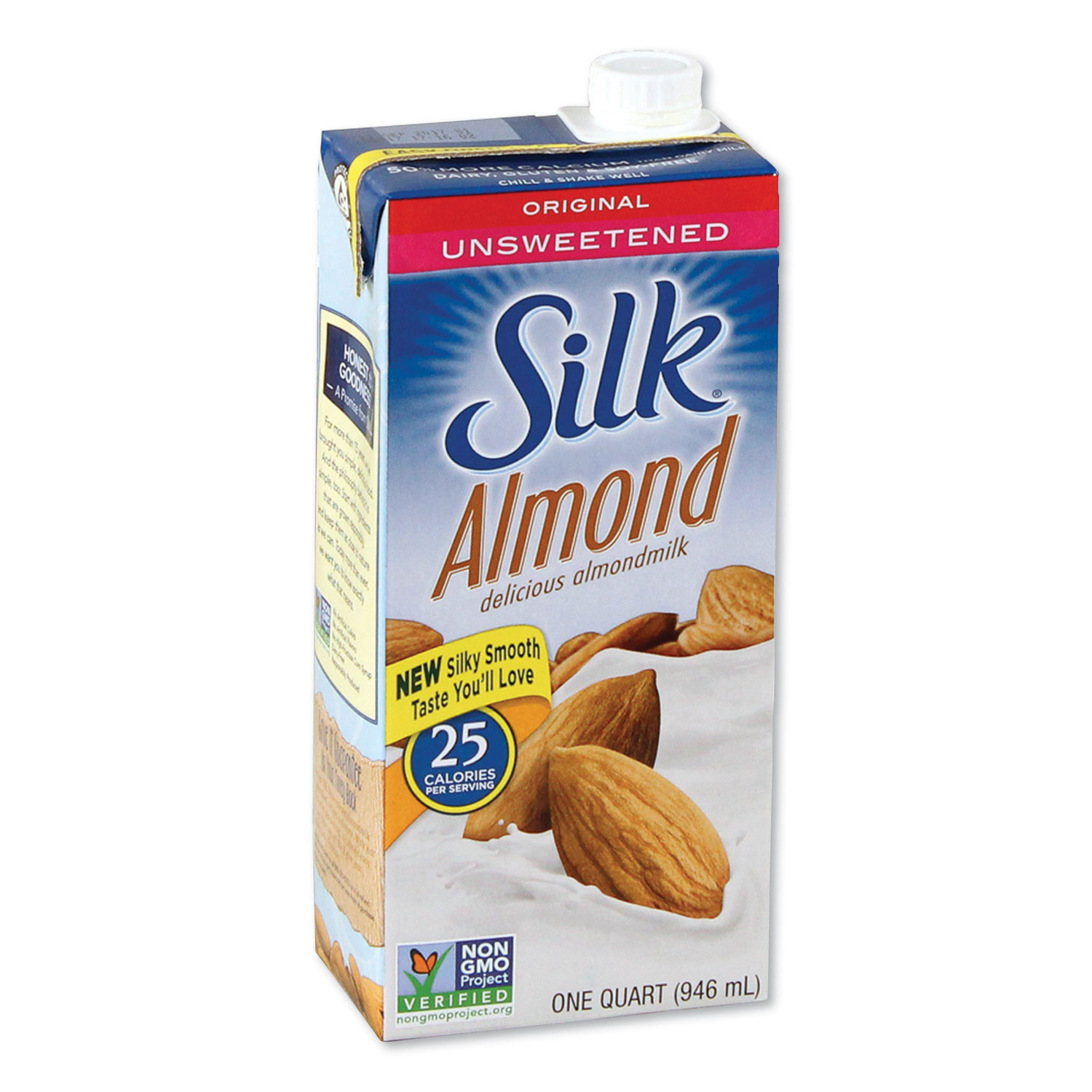 Silk® Almond Milk, Unsweetened Original, 32 oz Aseptic Box