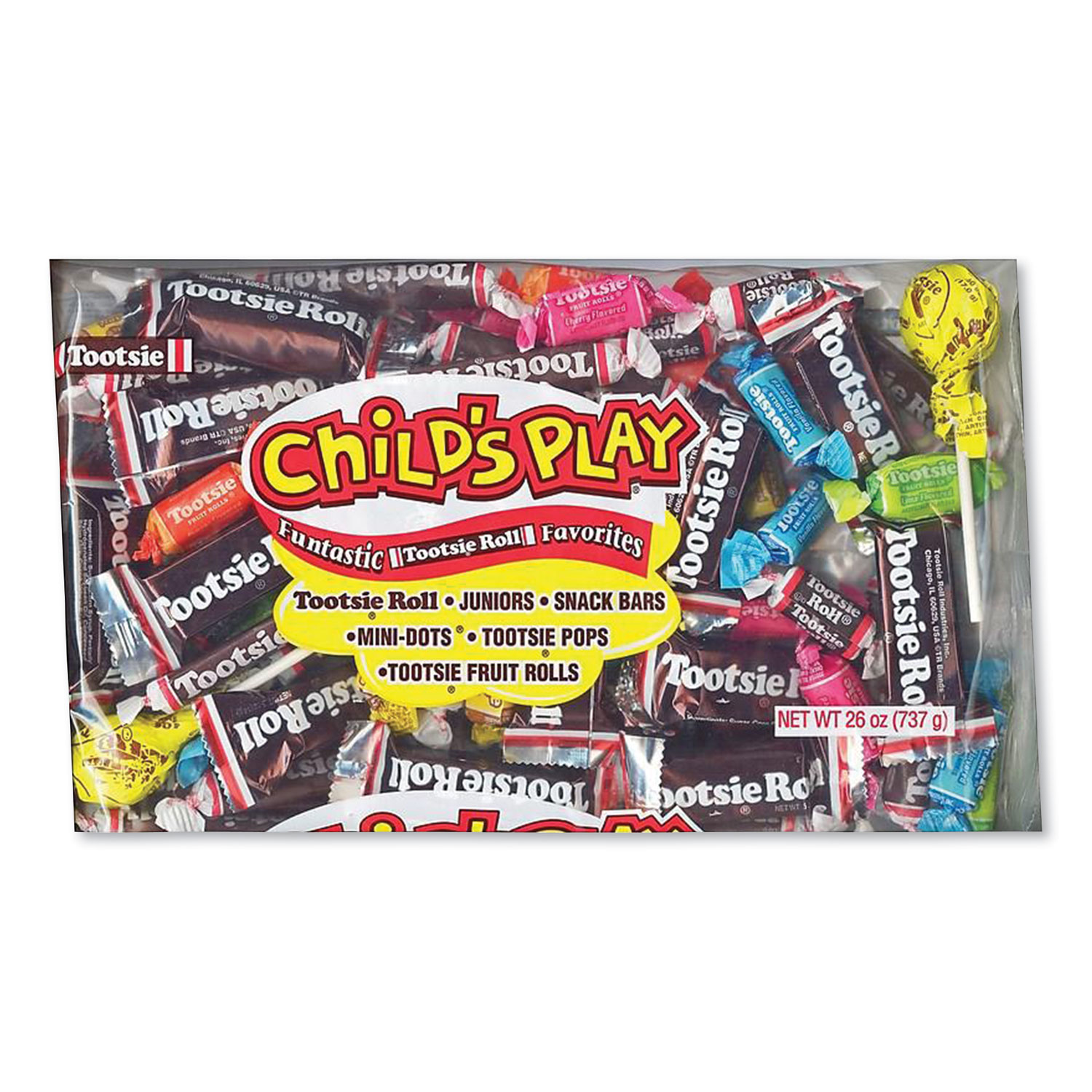  Tootsie Roll TOO1817 Child's Play Assortment Pack, Assorted, 26 oz (TOO659804) 