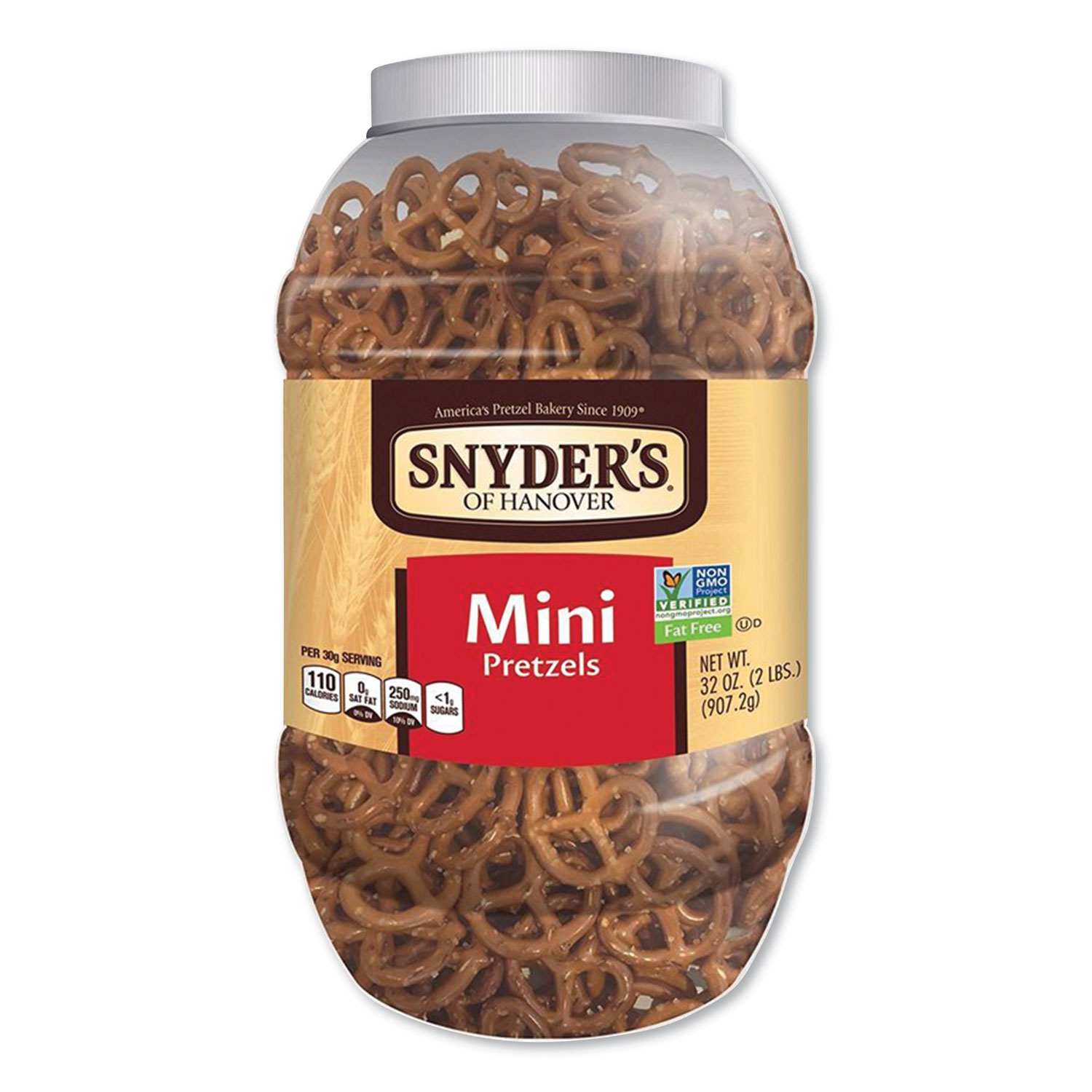 Snyders® Mini Pretzels, Classic, 32 oz Barrel